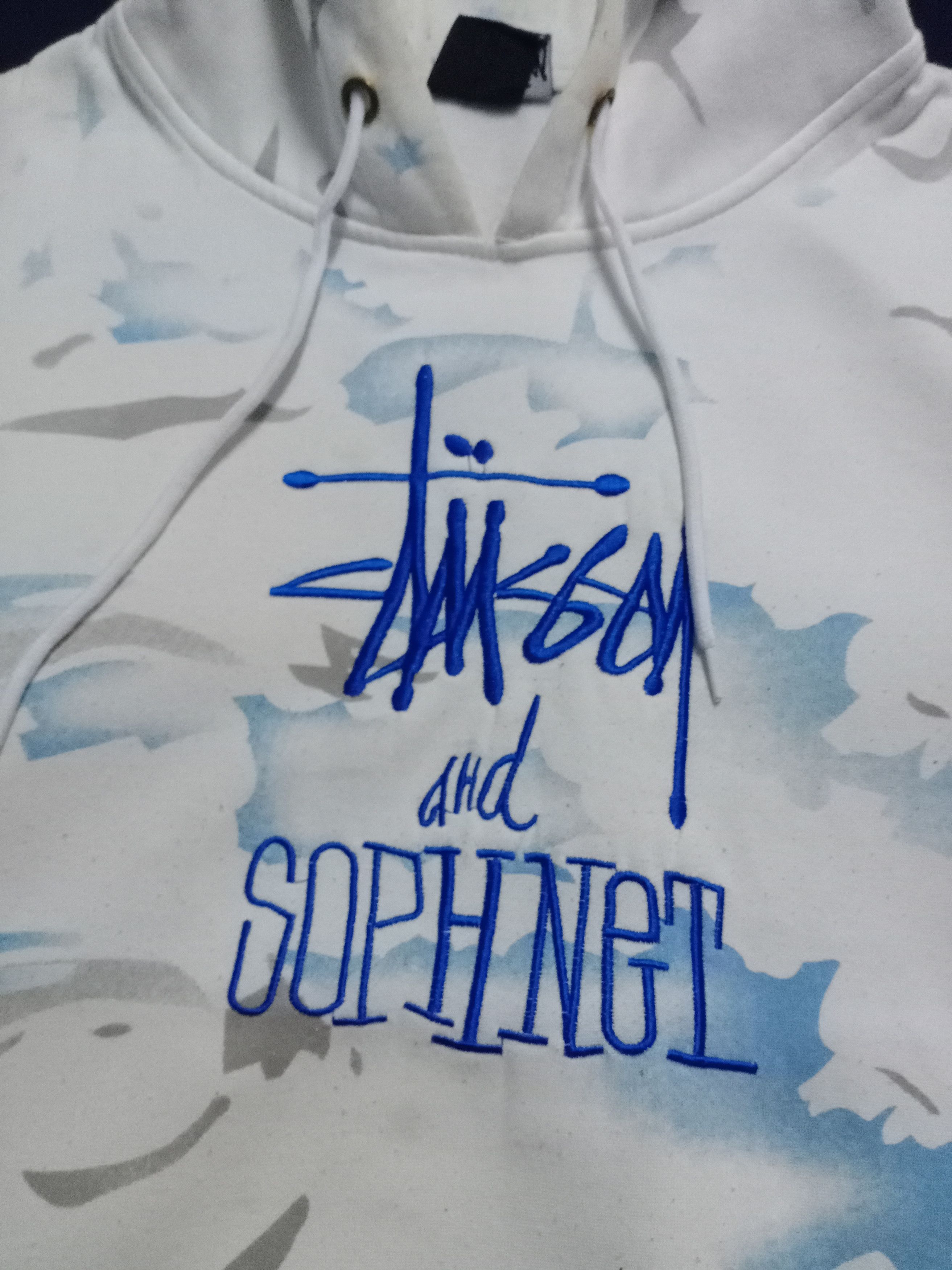 Stussy × Vintage Limited Edition Stussy Tye Dye Big Logo Embroidered Hoodie Size US XL / EU 56 / 4 - 7 Thumbnail