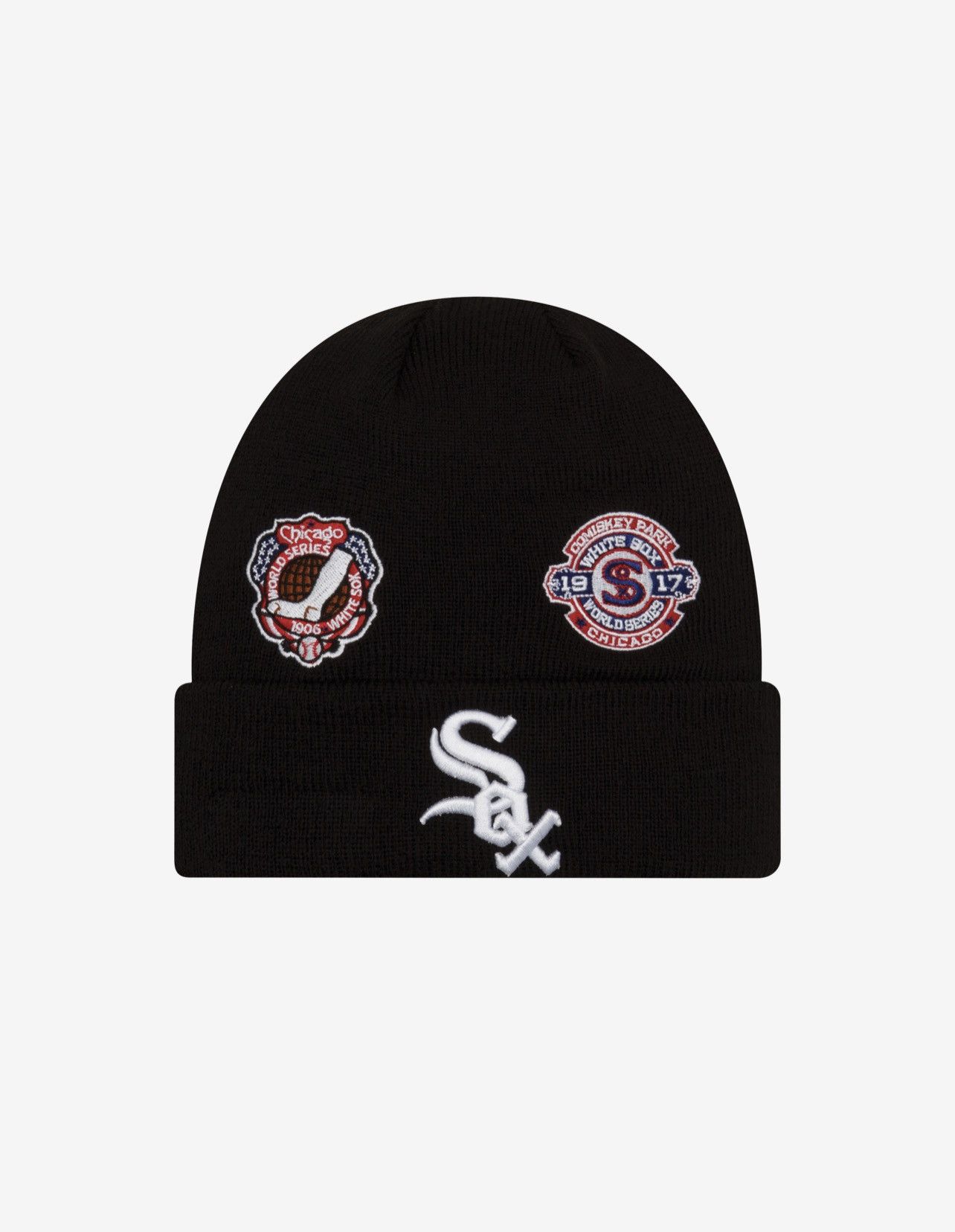 MLB × New Era Chicago White Sox New Era MLB World Series Patch Beanie Size ONE SIZE - 1 Thumbnail