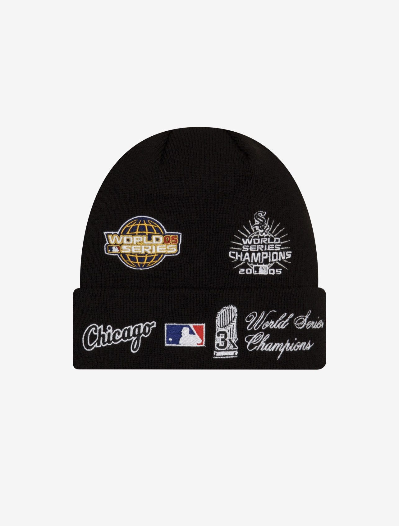 MLB × New Era Chicago White Sox New Era MLB World Series Patch Beanie Size ONE SIZE - 2 Thumbnail