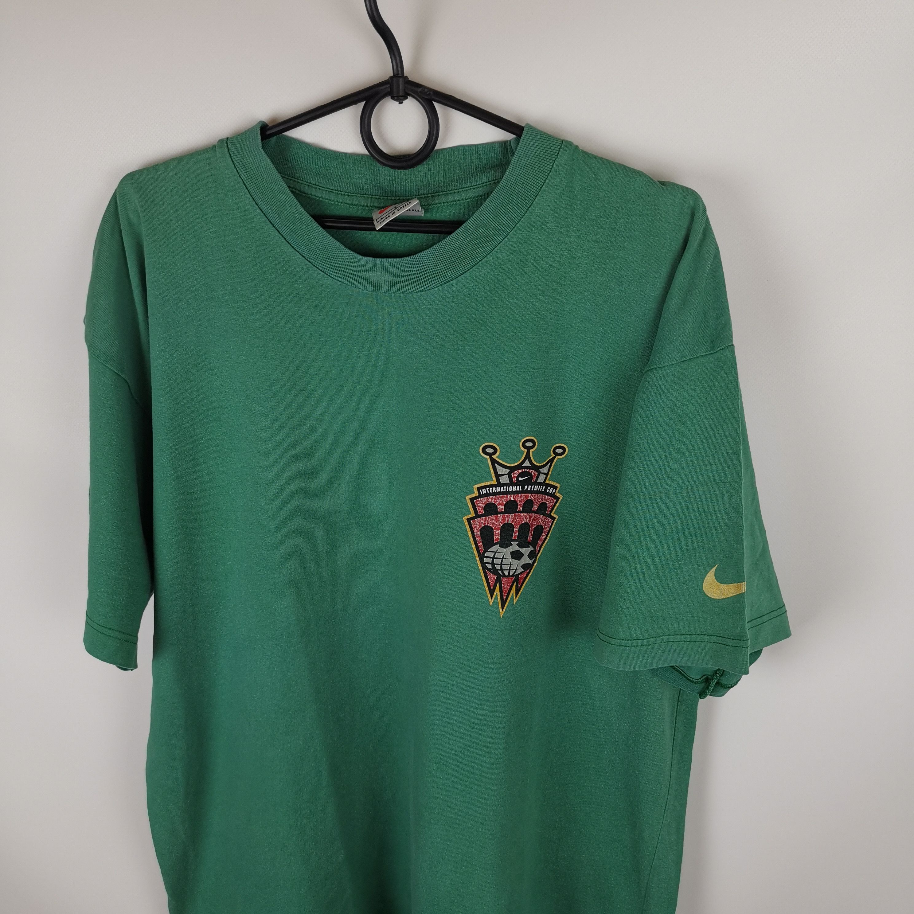 Nike Nike vintage 90s international premiere cup Green tee shirt Size US L / EU 52-54 / 3 - 1 Thumbnail