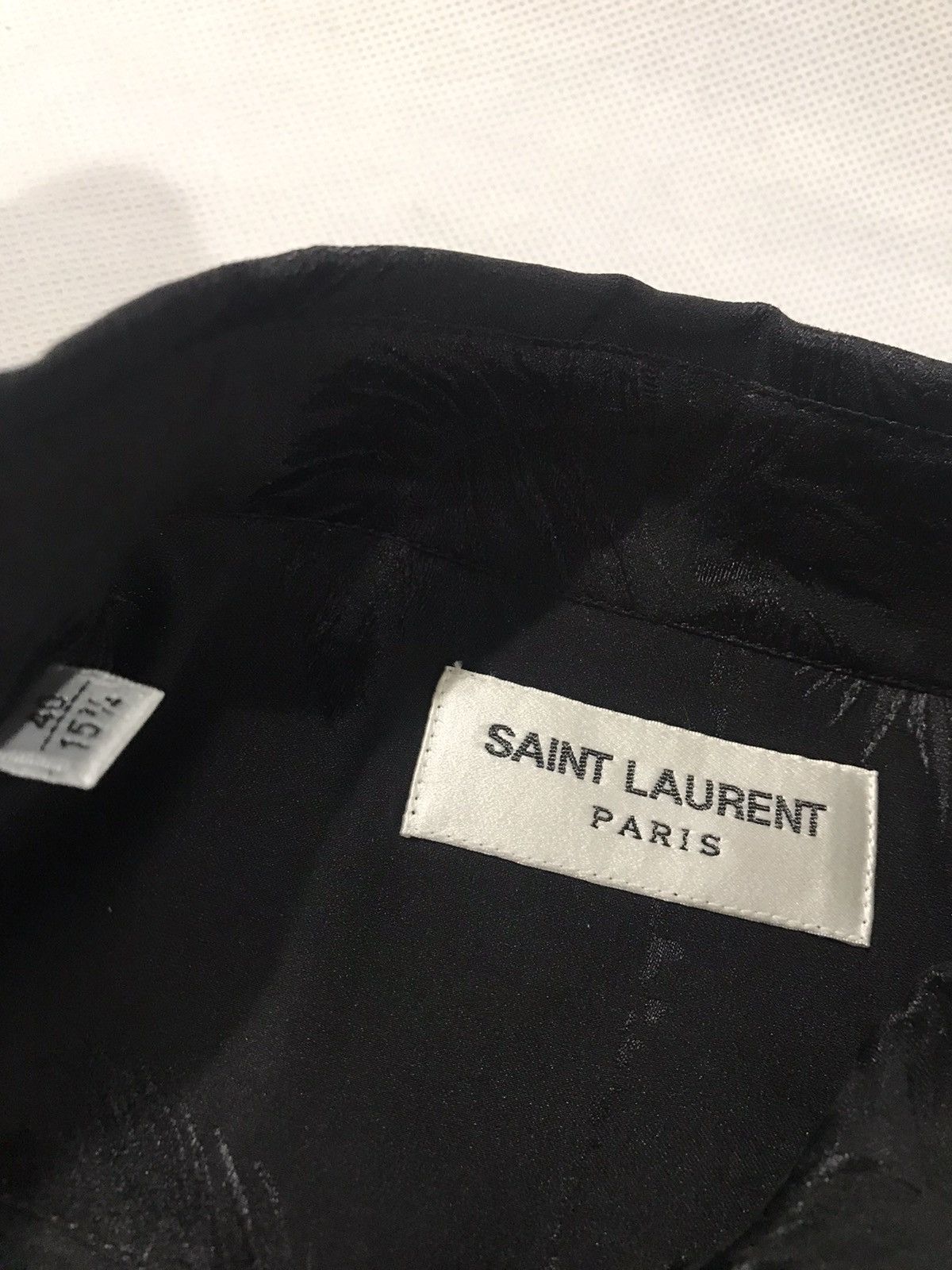 Saint Laurent Paris Saint Laurent jacquard silk shirt. 40/15.5. $1650 Size US M / EU 48-50 / 2 - 6 Thumbnail