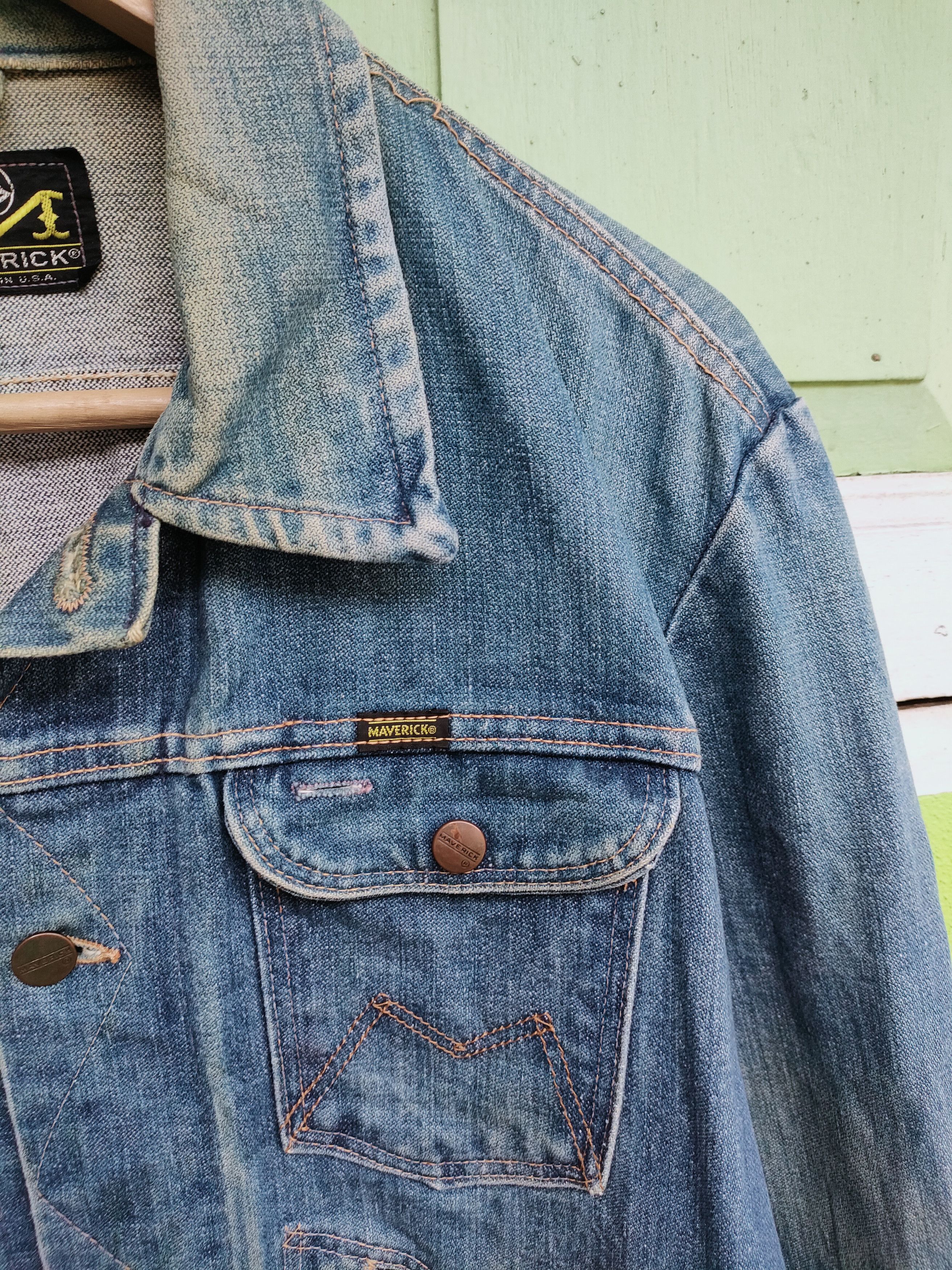 Vintage Vintage Distressed Maverick Bluebell Denim Jacket Size US M / EU 48-50 / 2 - 5 Thumbnail