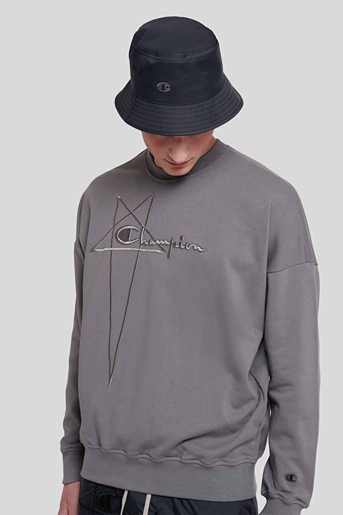 Champion × Rick Owens × Rick Owens Drkshdw Rick Owens DRKSHDW Champion Nylon Gilligan Hat Panama Size ONE SIZE - 3 Thumbnail
