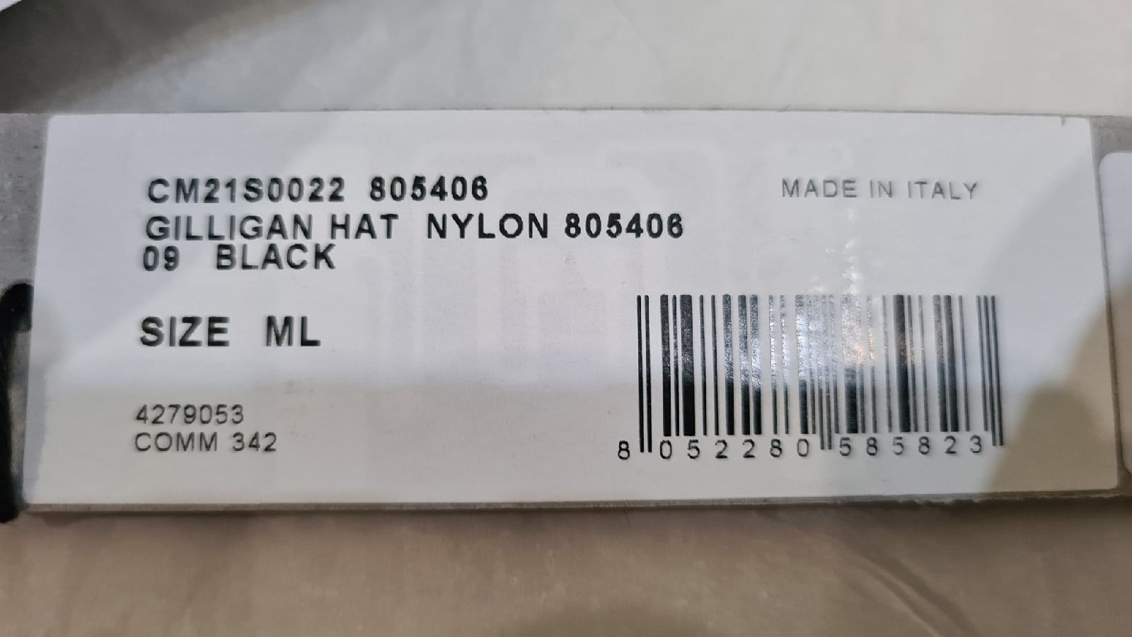 Champion × Rick Owens × Rick Owens Drkshdw Rick Owens DRKSHDW Champion Nylon Gilligan Hat Panama Size ONE SIZE - 6 Thumbnail