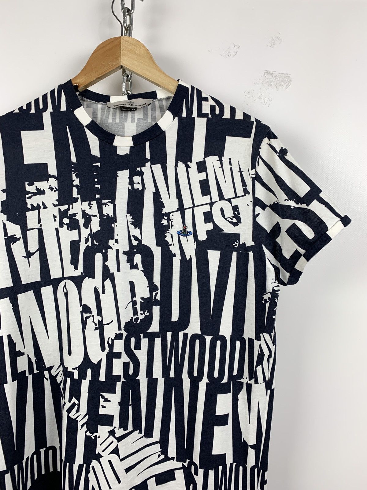 Vivienne Westwood Vivienne Westwood Blue/White Rare T-Shirt Size US M / EU 48-50 / 2 - 3 Thumbnail