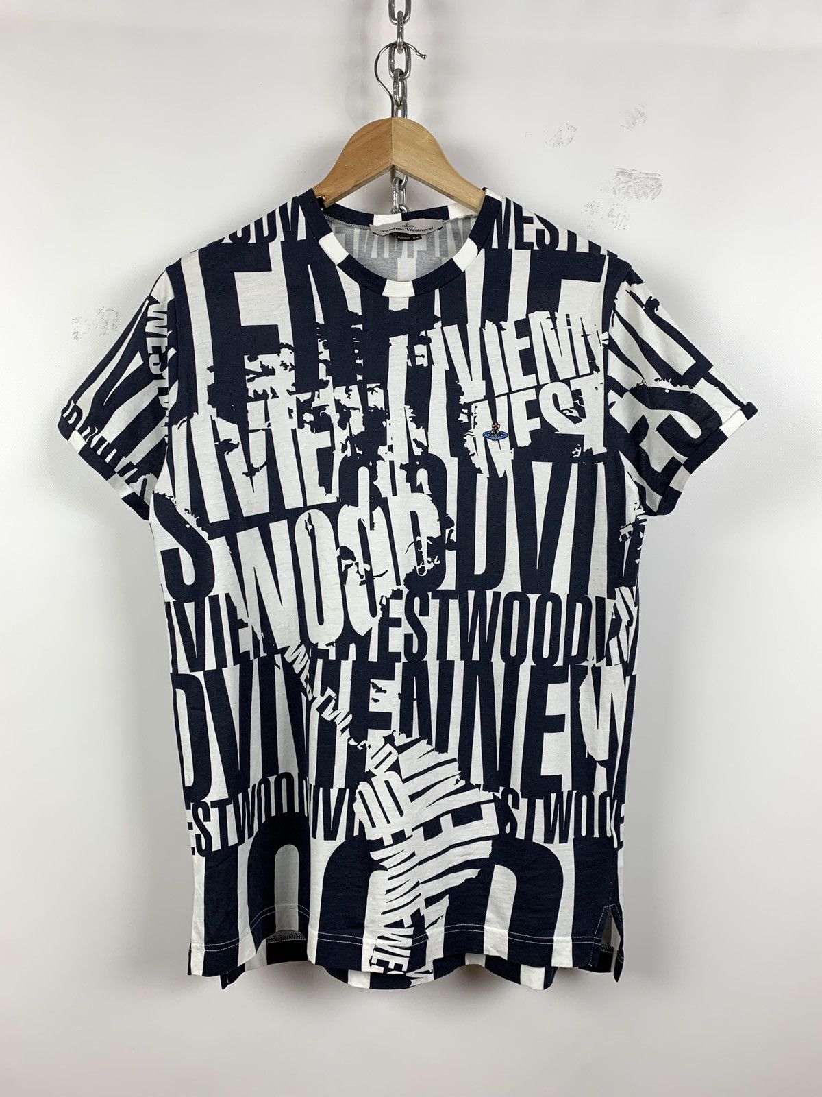 Vivienne Westwood Vivienne Westwood Blue/White Rare T-Shirt Size US M / EU 48-50 / 2 - 1 Thumbnail