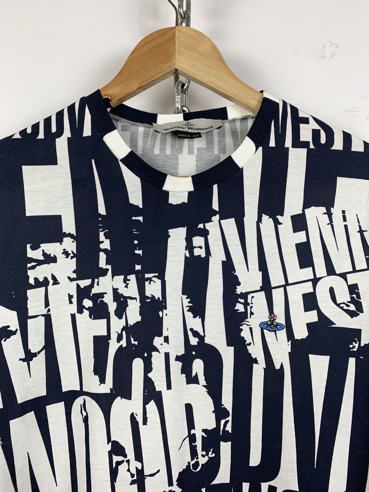 Vivienne Westwood Vivienne Westwood Blue/White Rare T-Shirt Size US M / EU 48-50 / 2 - 5 Thumbnail