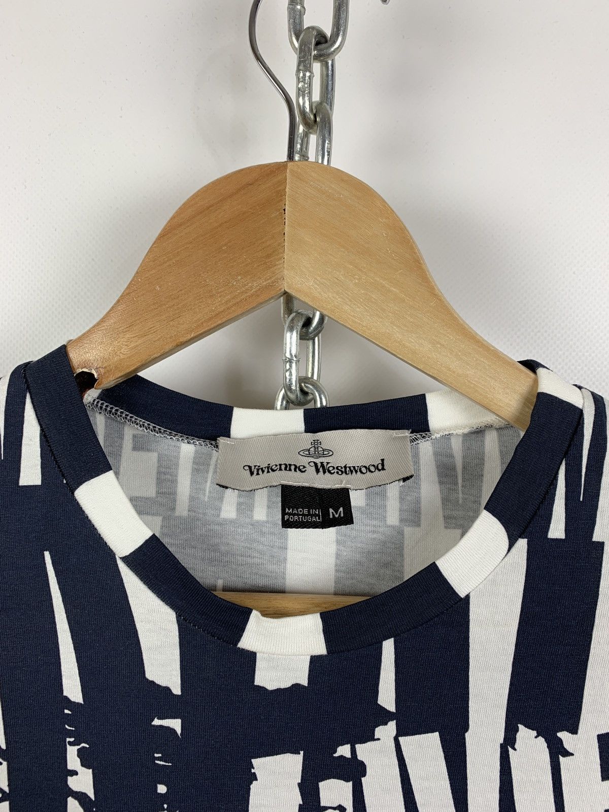 Vivienne Westwood Vivienne Westwood Blue/White Rare T-Shirt Size US M / EU 48-50 / 2 - 13 Thumbnail