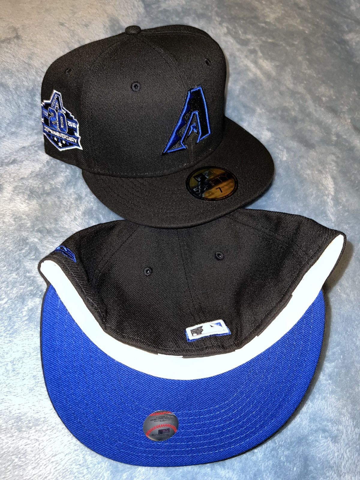 New Era Exclusive Arizona Diamondbacks Fitted BlackBerry Blue Size 7 Size ONE SIZE - 4 Thumbnail