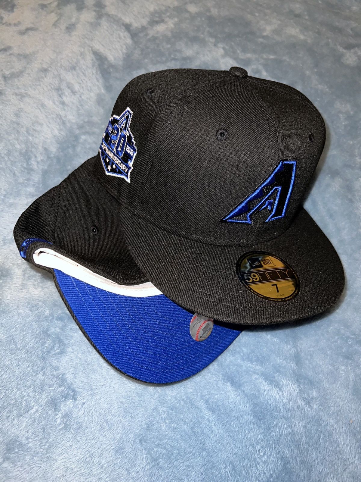 New Era Exclusive Arizona Diamondbacks Fitted BlackBerry Blue Size 7 Size ONE SIZE - 2 Thumbnail