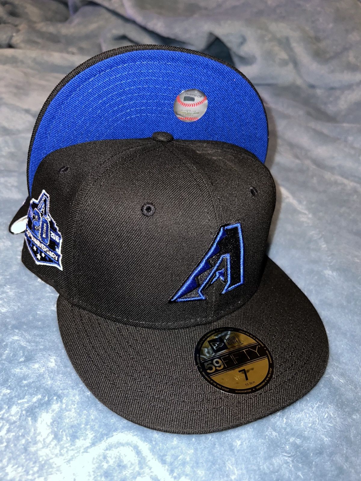 New Era Exclusive Arizona Diamondbacks Fitted BlackBerry Blue Size 7 Size ONE SIZE - 1 Thumbnail