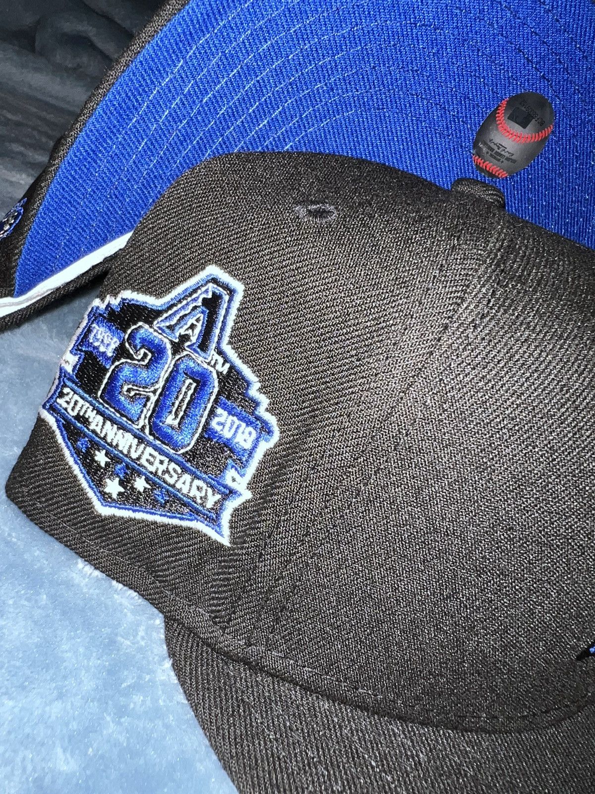 New Era Exclusive Arizona Diamondbacks Fitted BlackBerry Blue Size 7 Size ONE SIZE - 6 Thumbnail