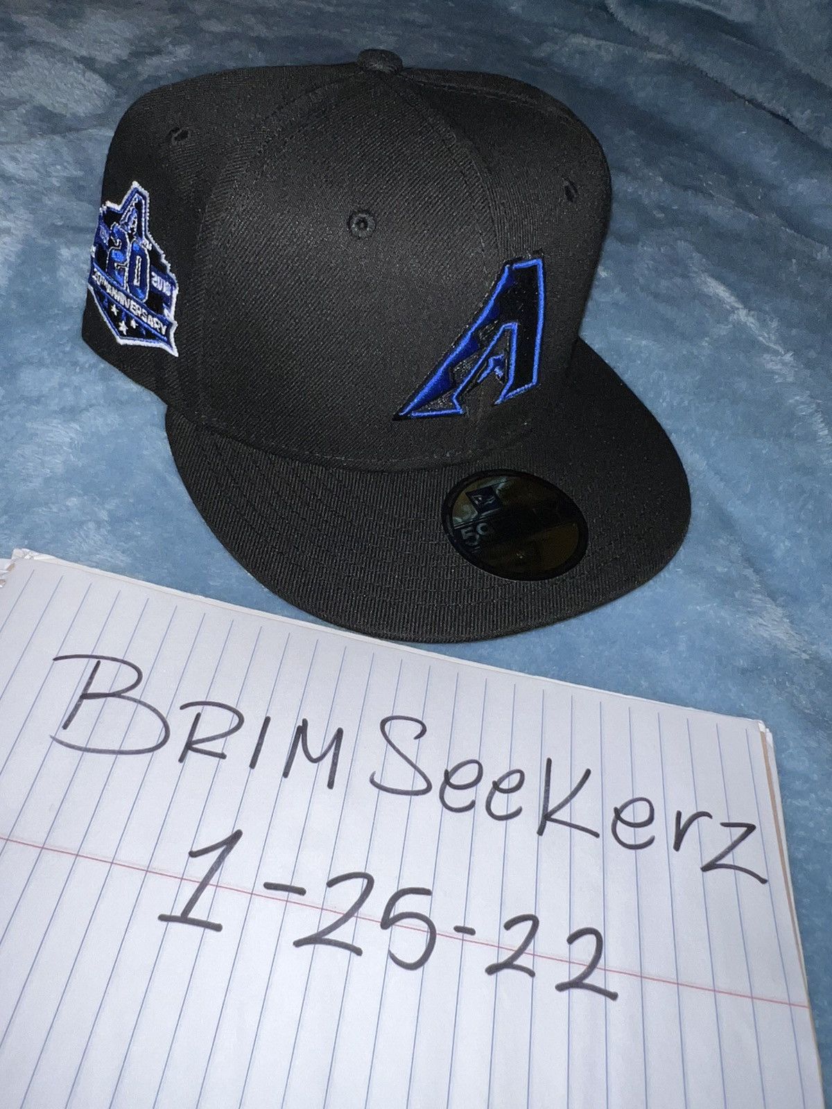 New Era Exclusive Arizona Diamondbacks Fitted BlackBerry Blue Size 7 Size ONE SIZE - 7 Thumbnail