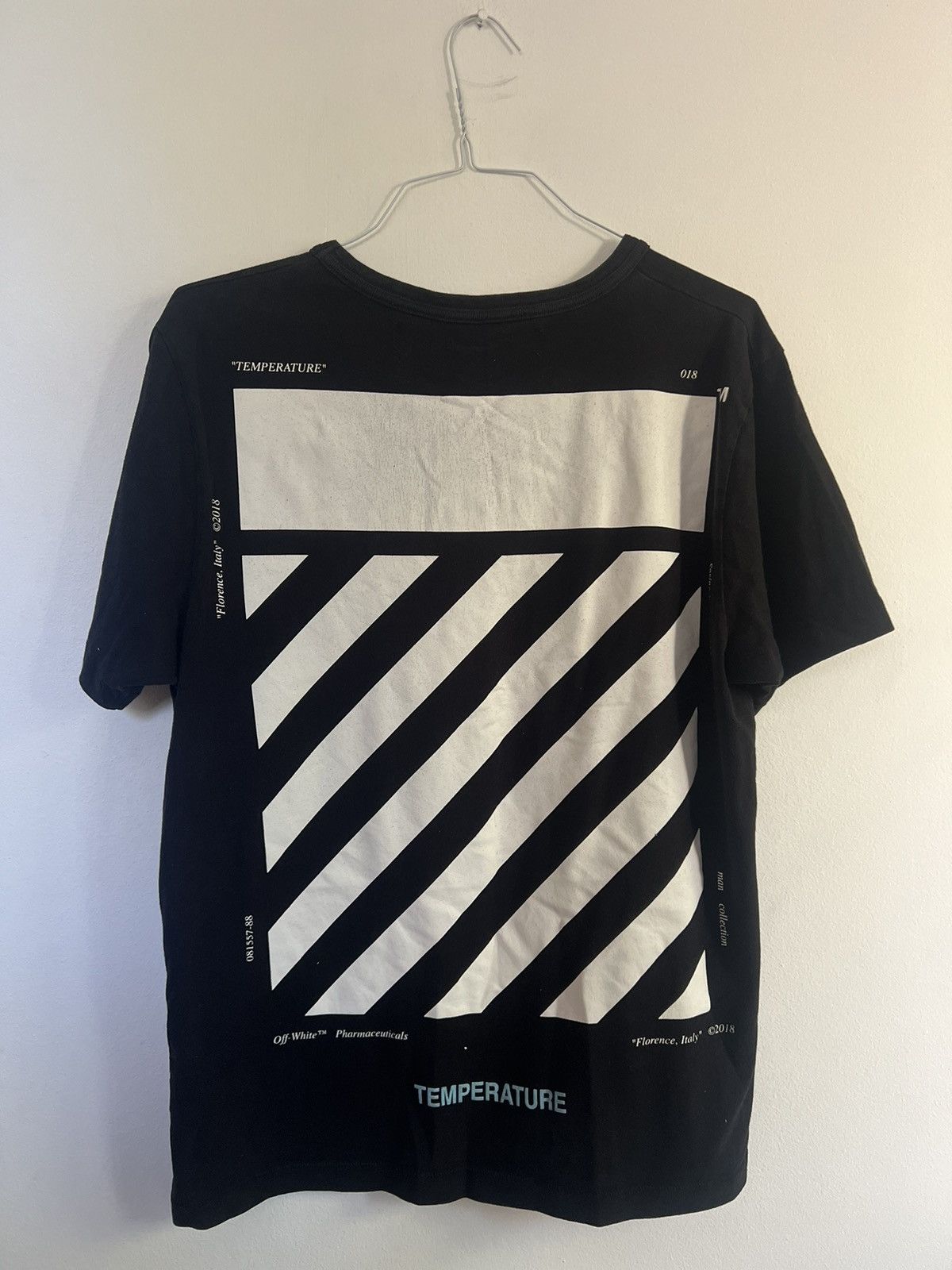 Off White Off white temperature TEE Grailed