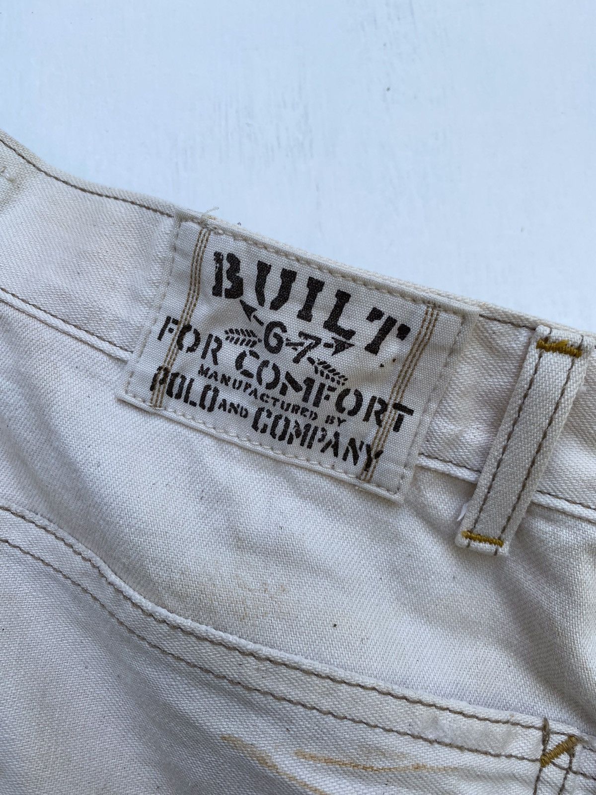 Polo Ralph Lauren × RRL Ralph Lauren × Ralph Lauren RALPH LAUREN DOUBLE KNEE PAINT SPLASH WORK PANTS TROUSERS Size US 32 / EU 48 - 8 Thumbnail