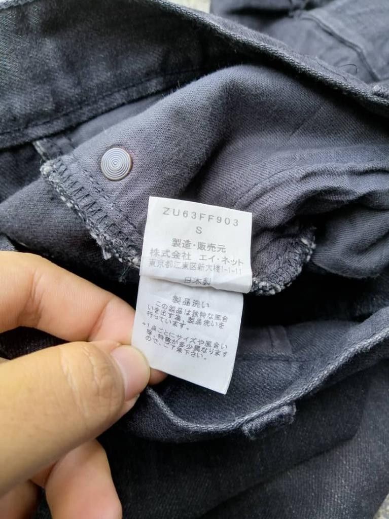 Designer × Zucca Zucca Black Denim Jeans Made In Japan Size 28" / US 6 / IT 42 - 6 Thumbnail