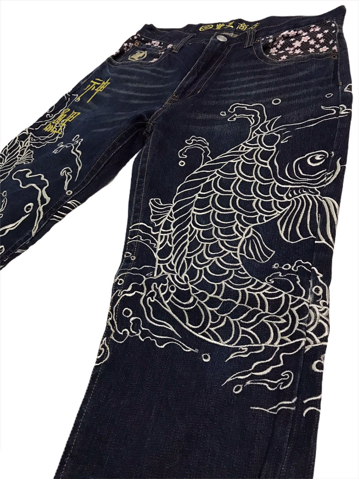Japanese Brand × Kings Of Indigo 🔥🔥Japanese Embroidered Sukajan Denim Regular Size US 34 / EU 50 - 1 Thumbnail