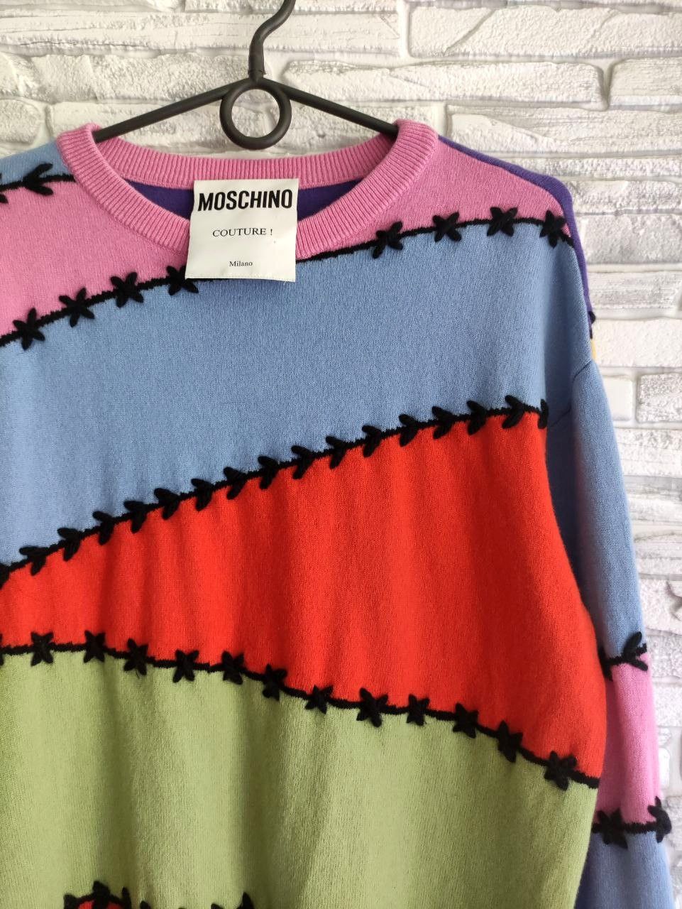 Moschino Moschino Couture Patchwork Colorful Sweater Size M / US 6-8 / IT 42-44 - 1 Thumbnail