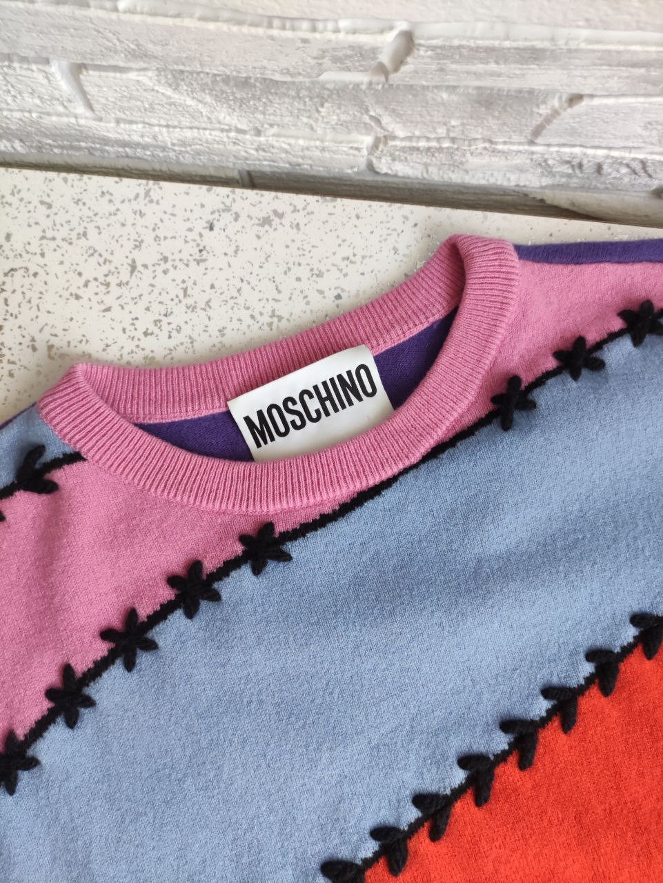 Moschino Moschino Couture Patchwork Colorful Sweater Size M / US 6-8 / IT 42-44 - 7 Thumbnail