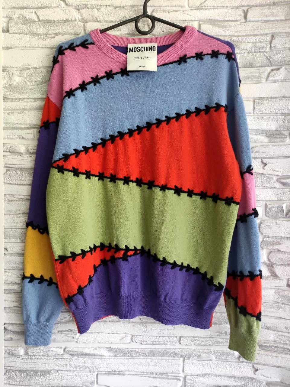 Moschino Moschino Couture Patchwork Colorful Sweater Size M / US 6-8 / IT 42-44 - 2 Thumbnail
