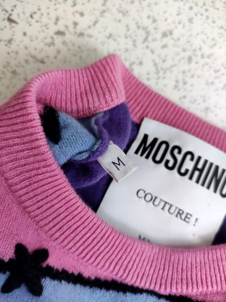 Moschino Moschino Couture Patchwork Colorful Sweater Size M / US 6-8 / IT 42-44 - 9 Thumbnail