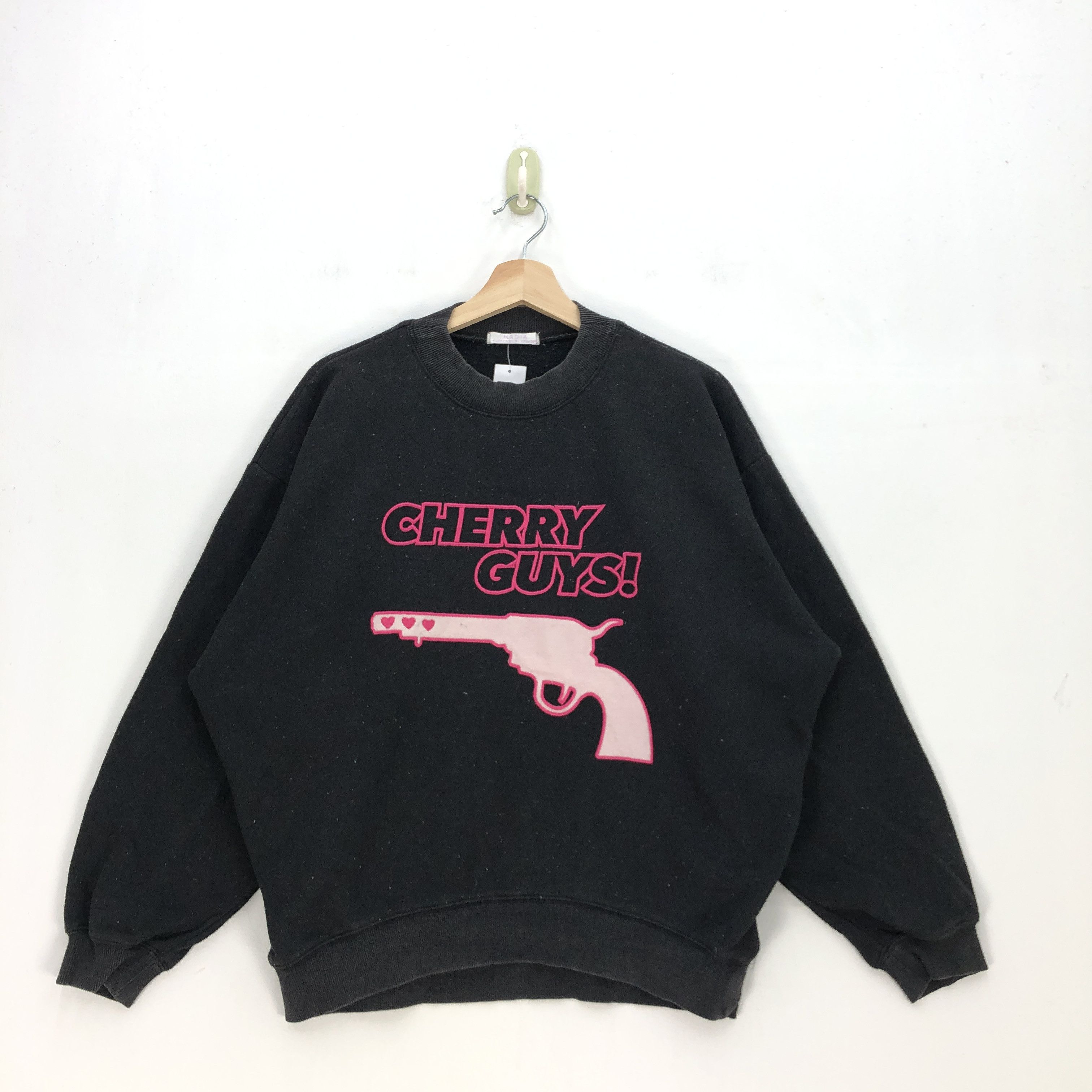 Japanese Brand Cherry Guys Sweatshirt Horrors Pinky Gun Love 56789 Size US XL / EU 56 / 4 - 1 Thumbnail