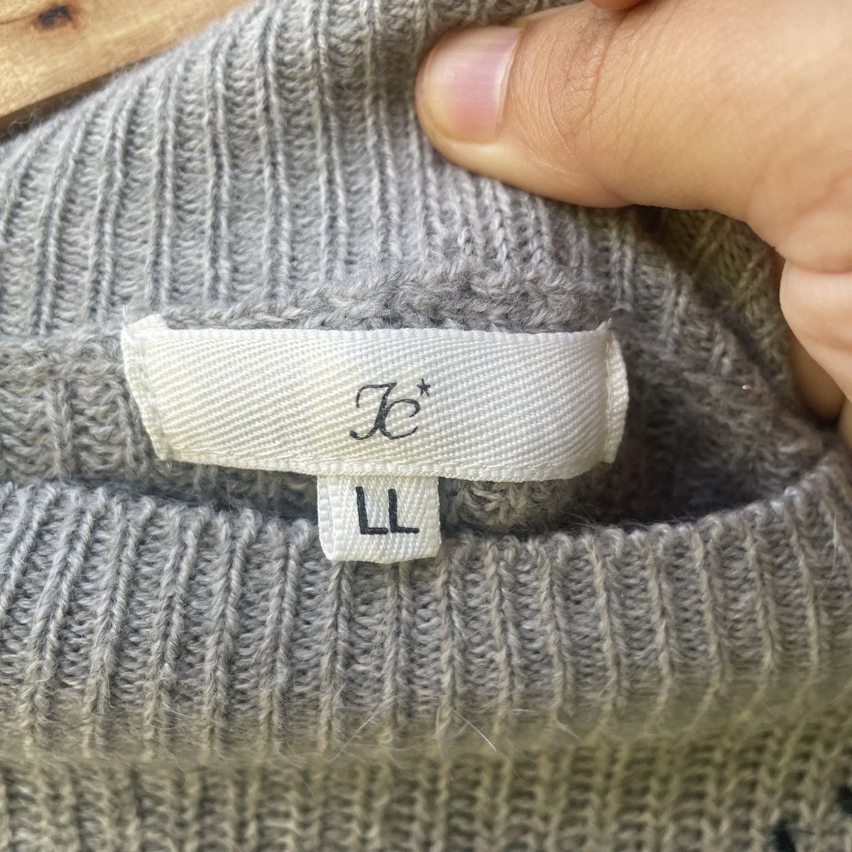 Aran Isles Knitwear Vintage JC Grey Knitwear Sweater Size US L / EU 52-54 / 3 - 6 Thumbnail