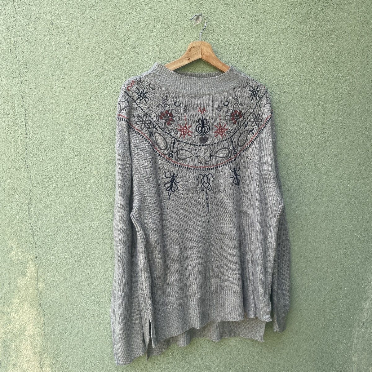 Aran Isles Knitwear Vintage JC Grey Knitwear Sweater Size US L / EU 52-54 / 3 - 2 Thumbnail