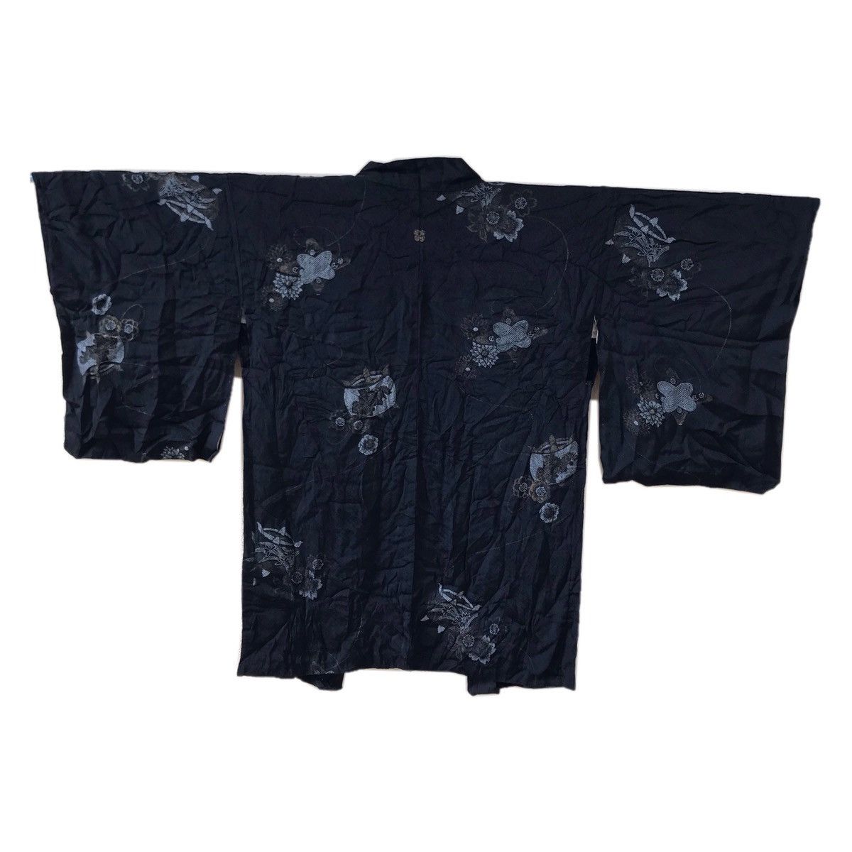 Japanese Brand Vintage embroided silk noragi kimono cardigan jacket Size US L / EU 52-54 / 3 - 2 Thumbnail