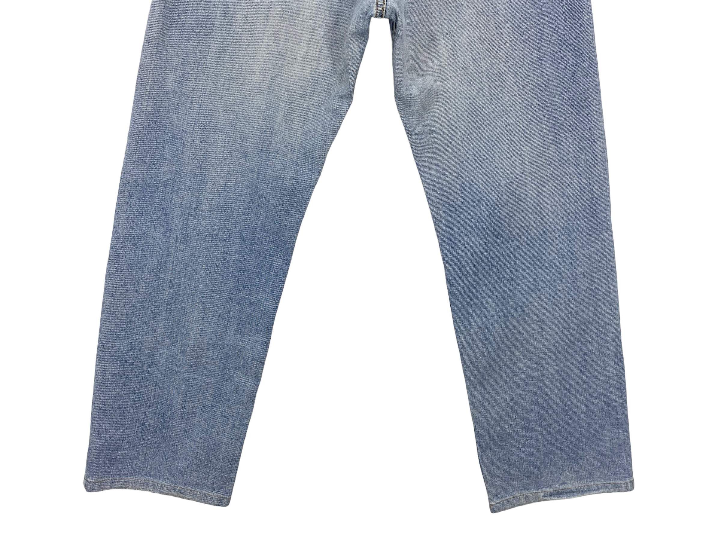 Lee 90s Lee Riders Denim Selvedge Jeans Light Blue Wash Jeans Size US 31 - 11 Thumbnail