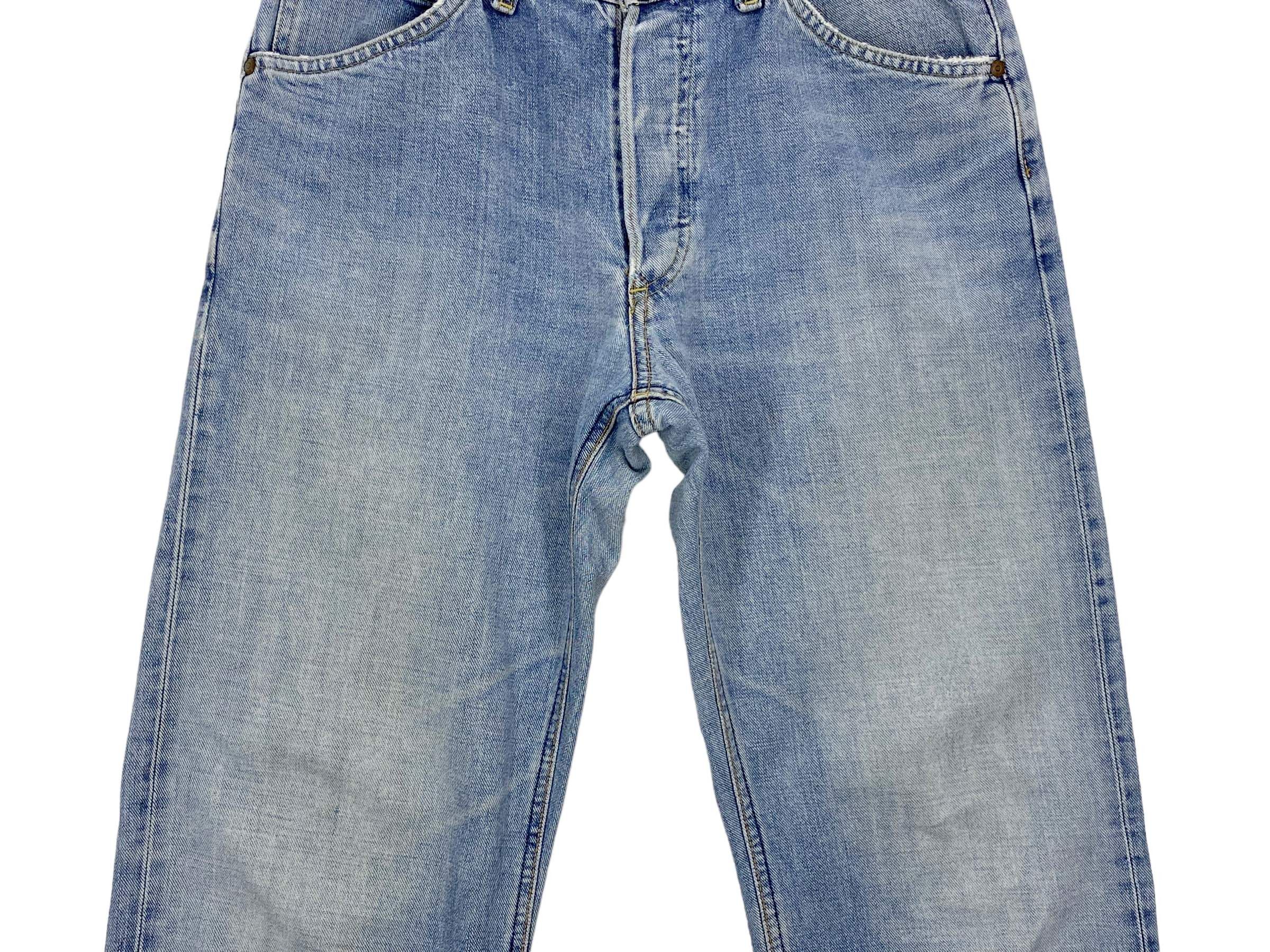Lee 90s Lee Riders Denim Selvedge Jeans Light Blue Wash Jeans Size US 31 - 6 Thumbnail