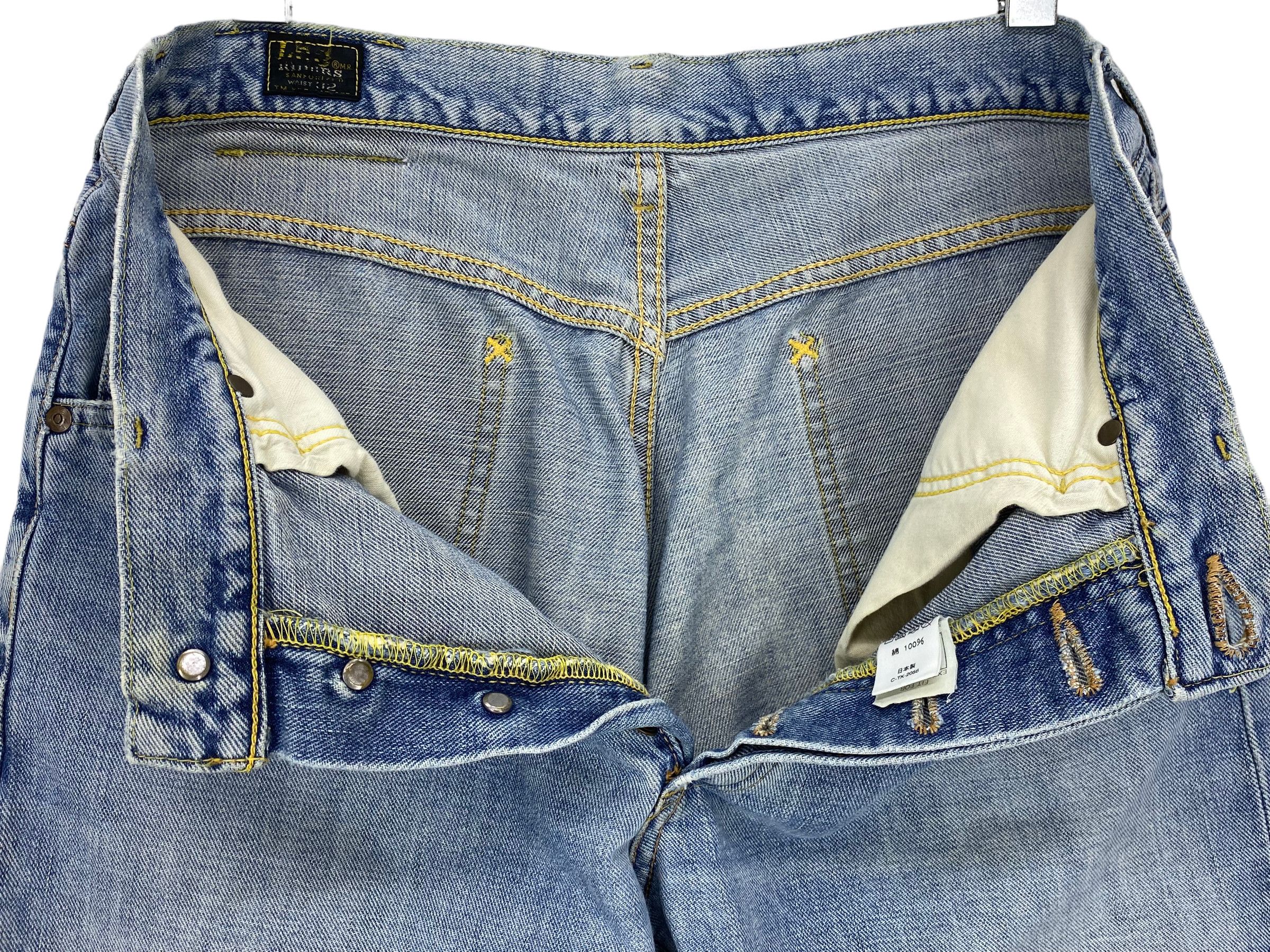 Lee 90s Lee Riders Denim Selvedge Jeans Light Blue Wash Jeans Size US 31 - 4 Thumbnail