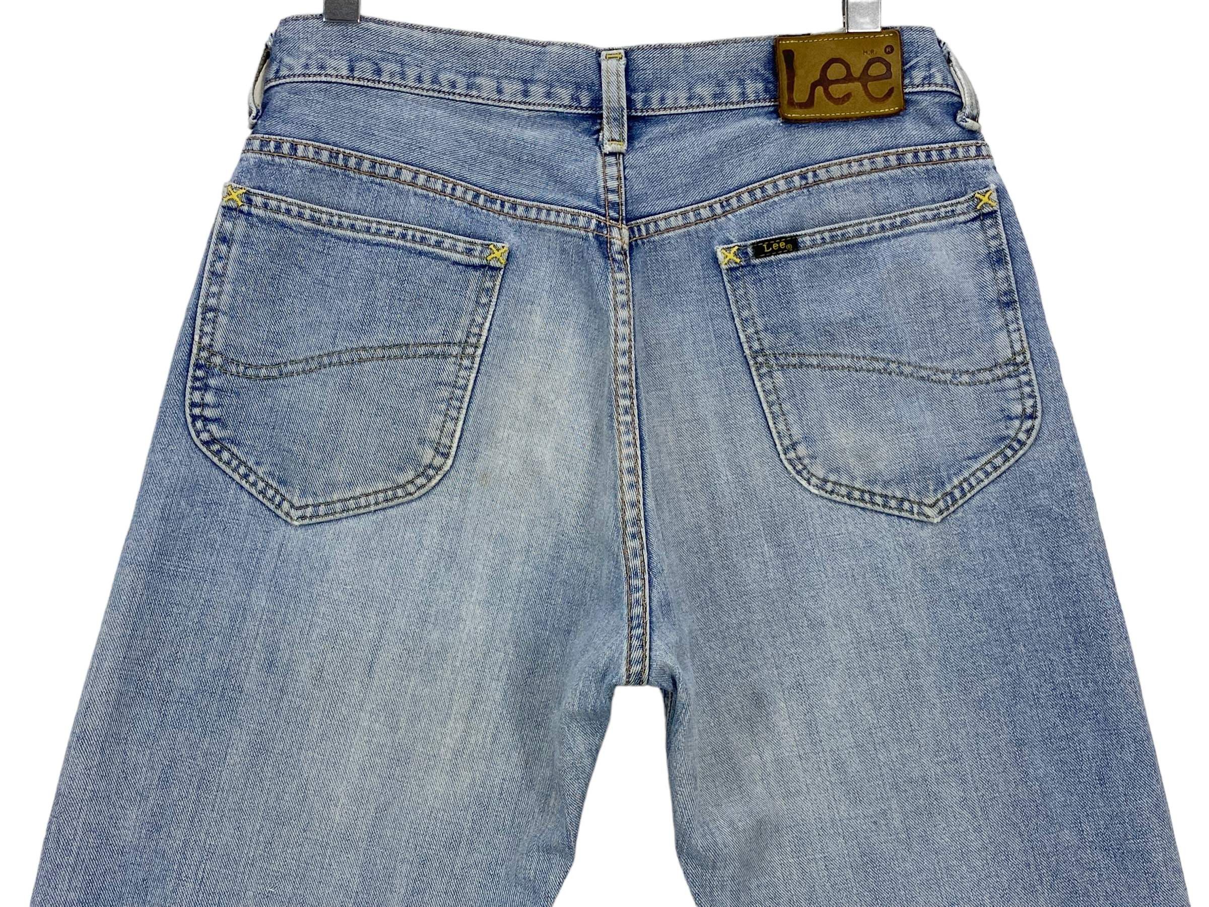 Lee 90s Lee Riders Denim Selvedge Jeans Light Blue Wash Jeans Size US 31 - 8 Thumbnail