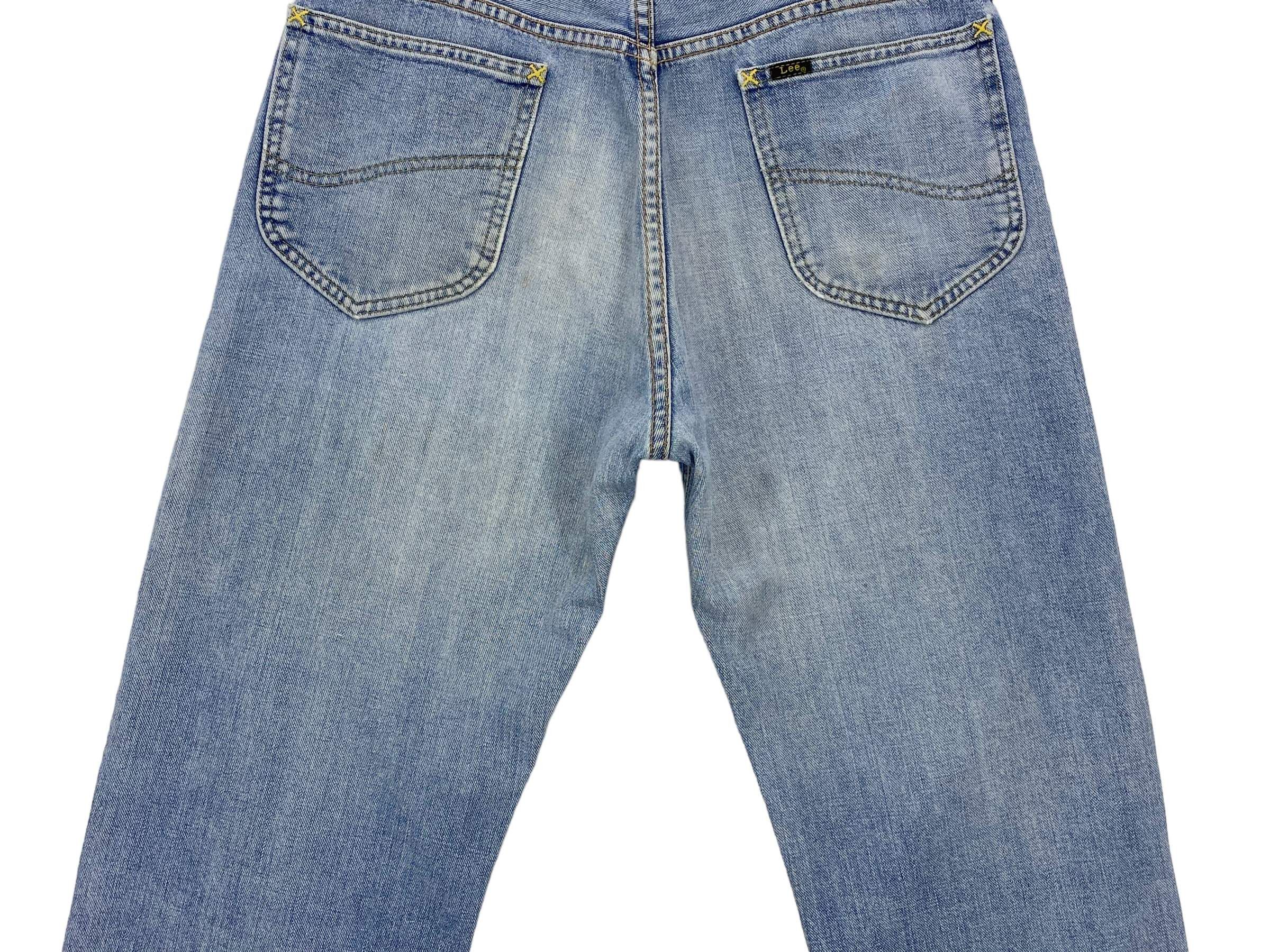 Lee 90s Lee Riders Denim Selvedge Jeans Light Blue Wash Jeans Size US 31 - 9 Thumbnail