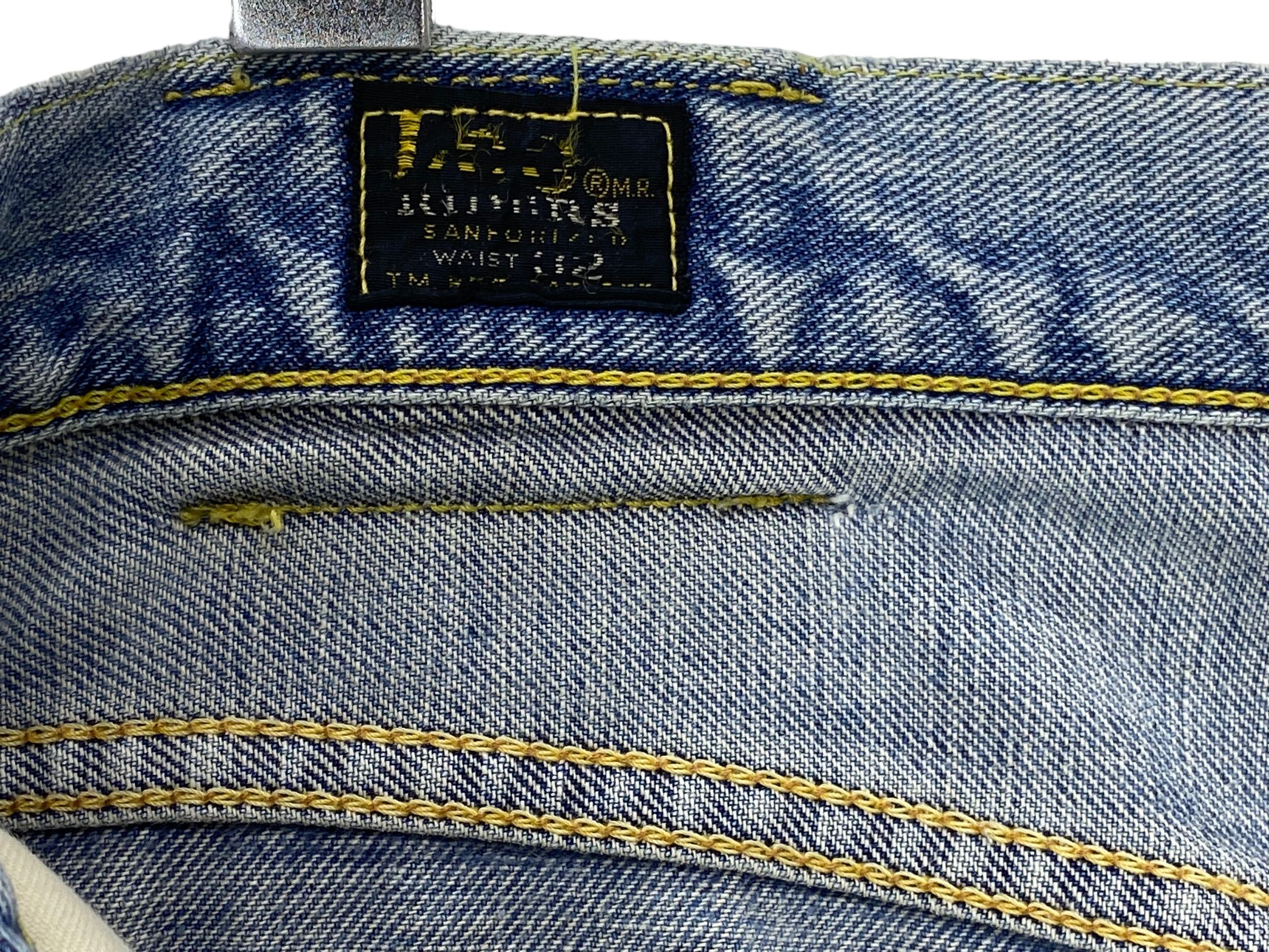 Lee 90s Lee Riders Denim Selvedge Jeans Light Blue Wash Jeans Size US 31 - 17 Thumbnail