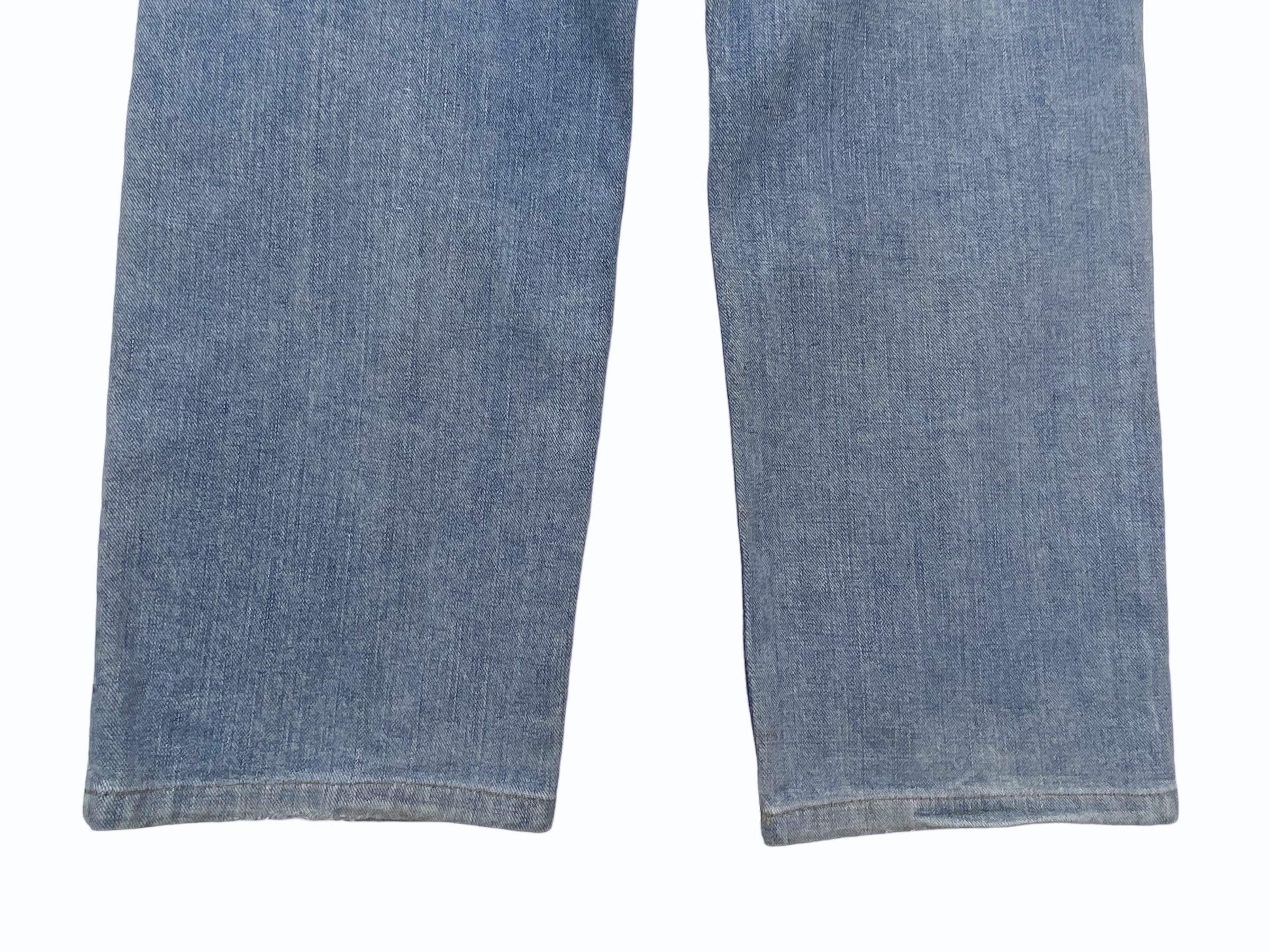 Lee 90s Lee Riders Denim Selvedge Jeans Light Blue Wash Jeans Size US 31 - 12 Thumbnail