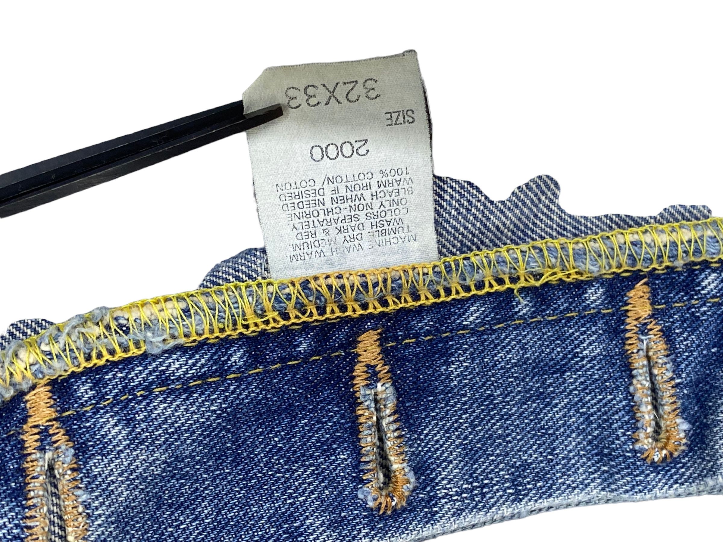 Lee 90s Lee Riders Denim Selvedge Jeans Light Blue Wash Jeans Size US 31 - 14 Thumbnail