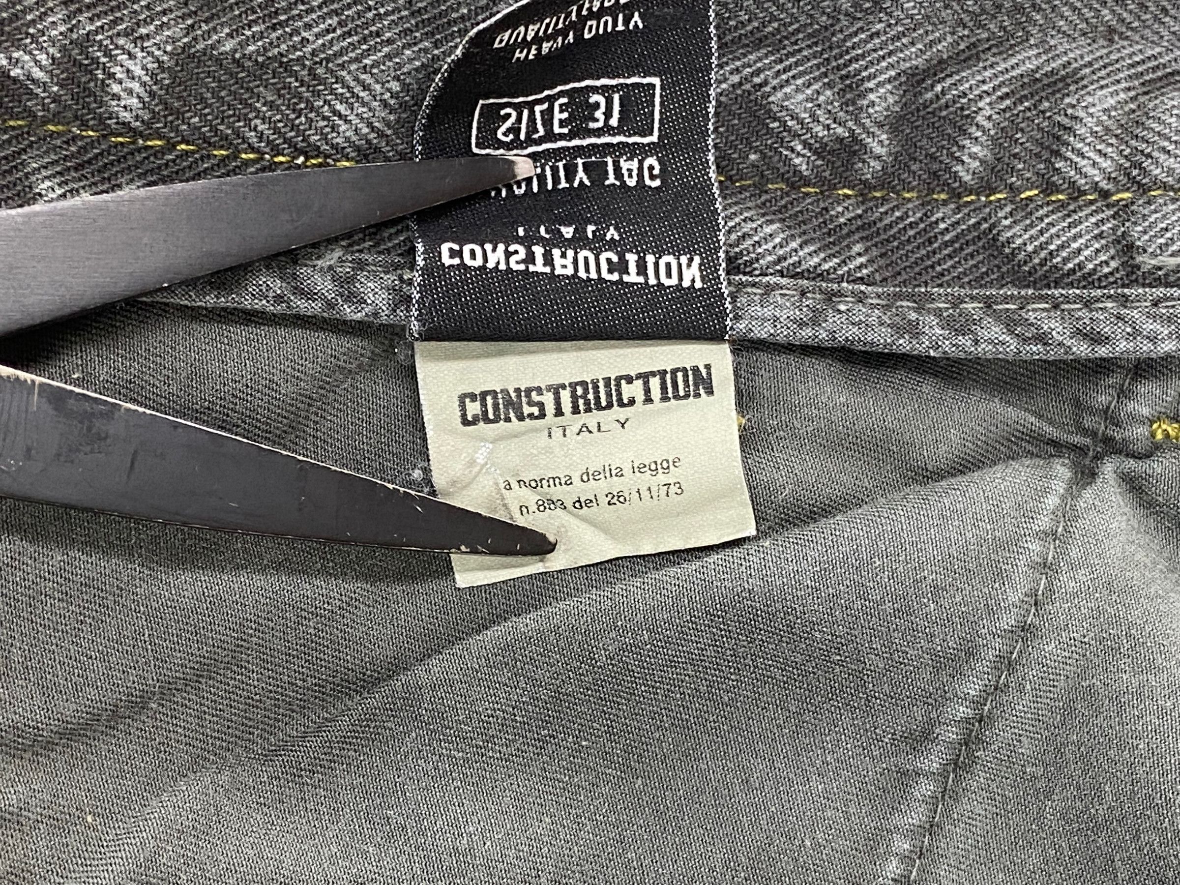 Japanese Brand 0-Construction Jeans Loose Gray Jeans Size US 31 - 12 Thumbnail