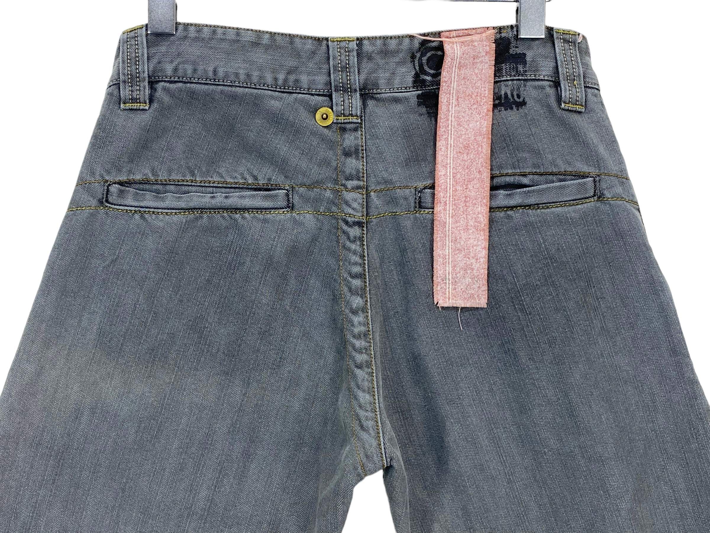 Japanese Brand 0-Construction Jeans Loose Gray Jeans Size US 31 - 9 Thumbnail