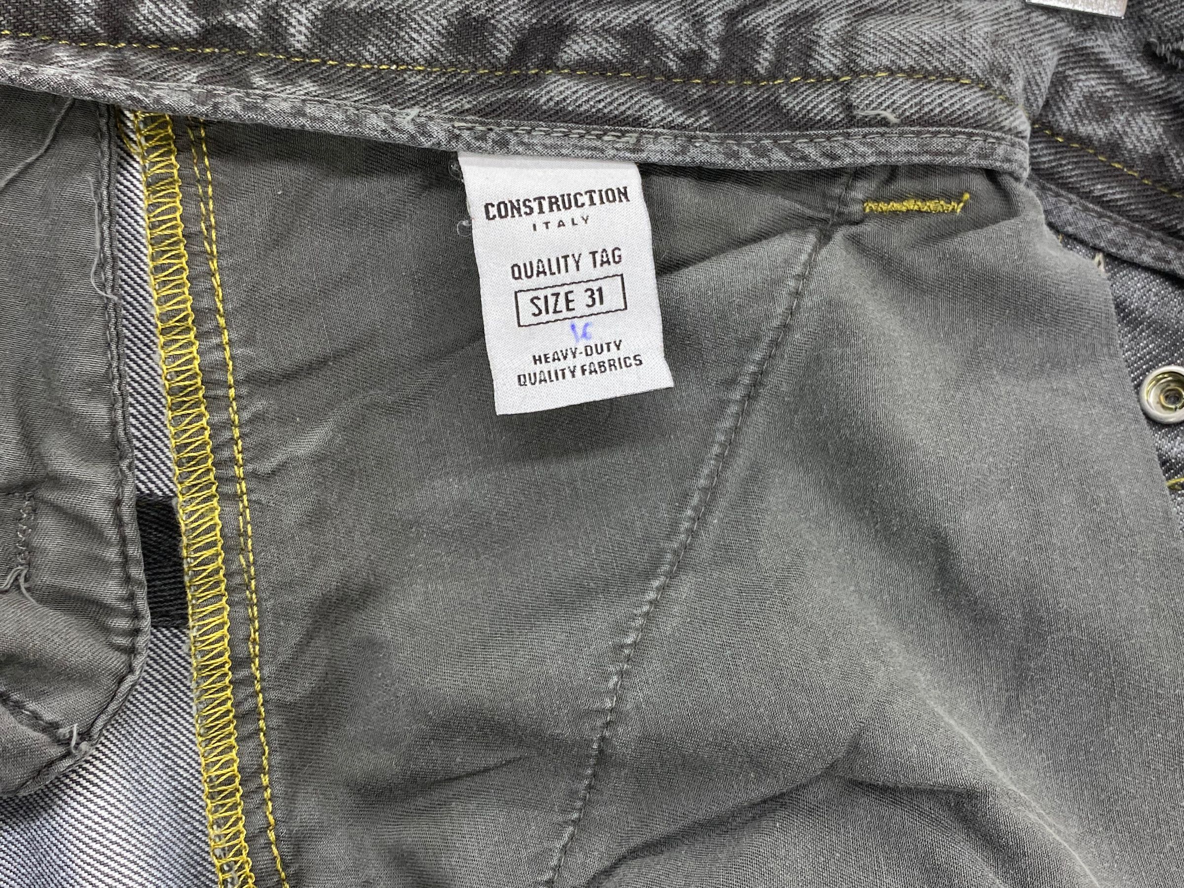Japanese Brand 0-Construction Jeans Loose Gray Jeans Size US 31 - 13 Thumbnail