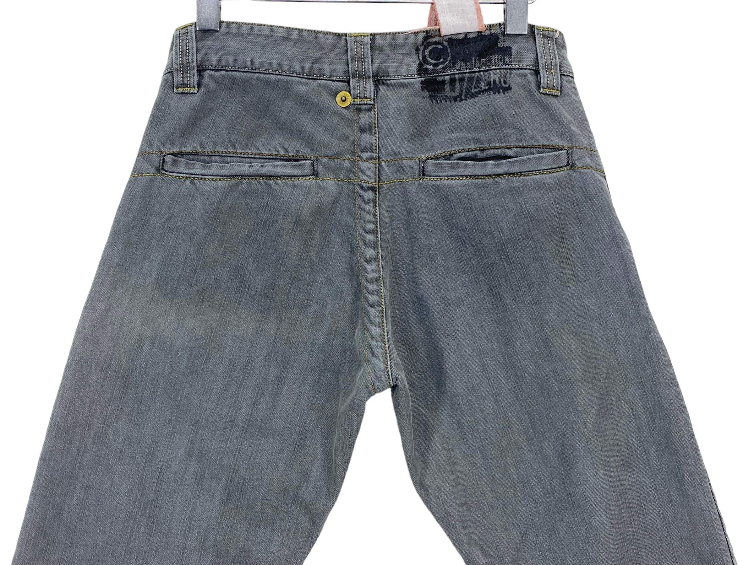 Japanese Brand 0-Construction Jeans Loose Gray Jeans Size US 31 - 7 Thumbnail