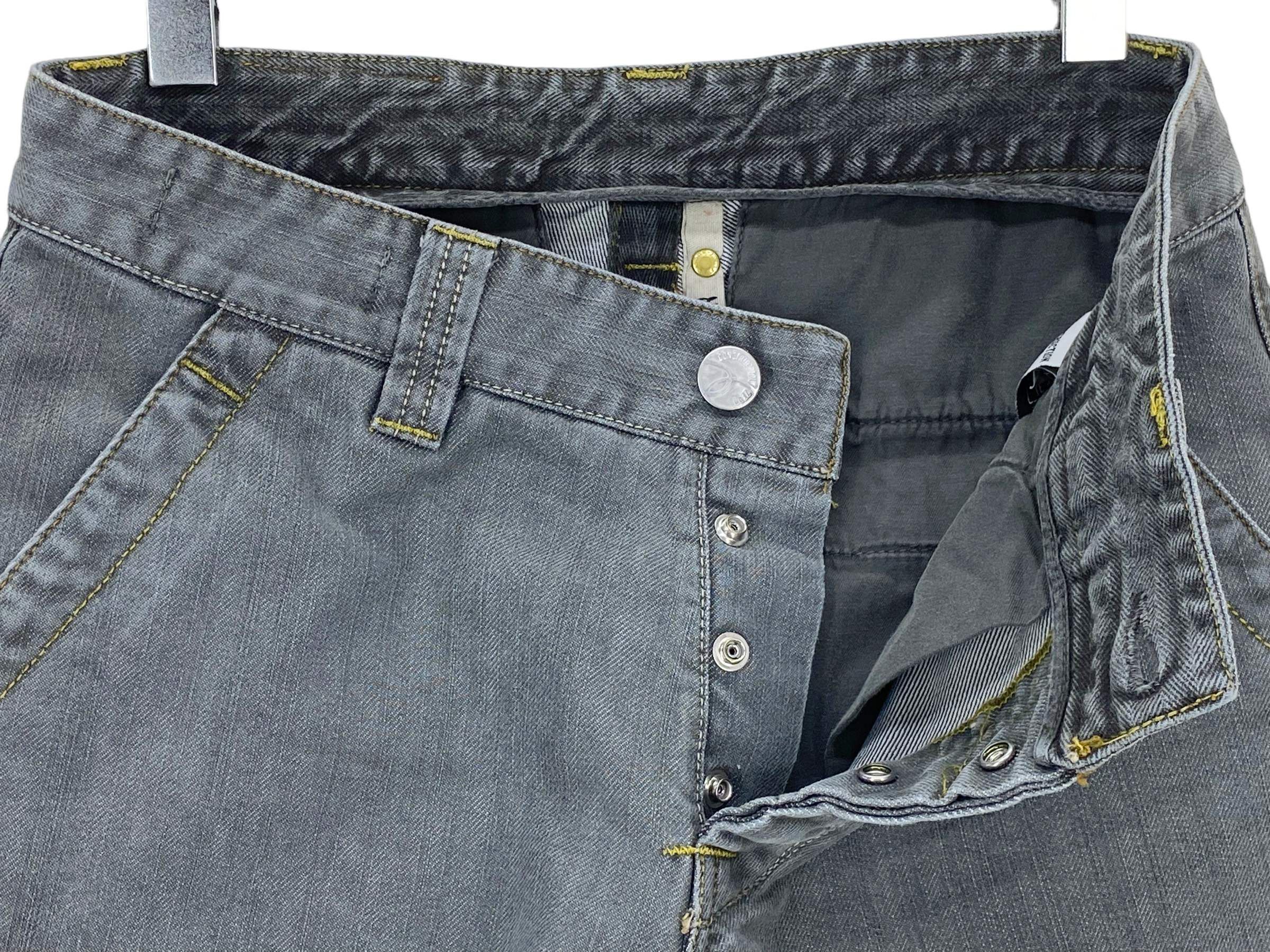 Japanese Brand 0-Construction Jeans Loose Gray Jeans Size US 31 - 4 Thumbnail