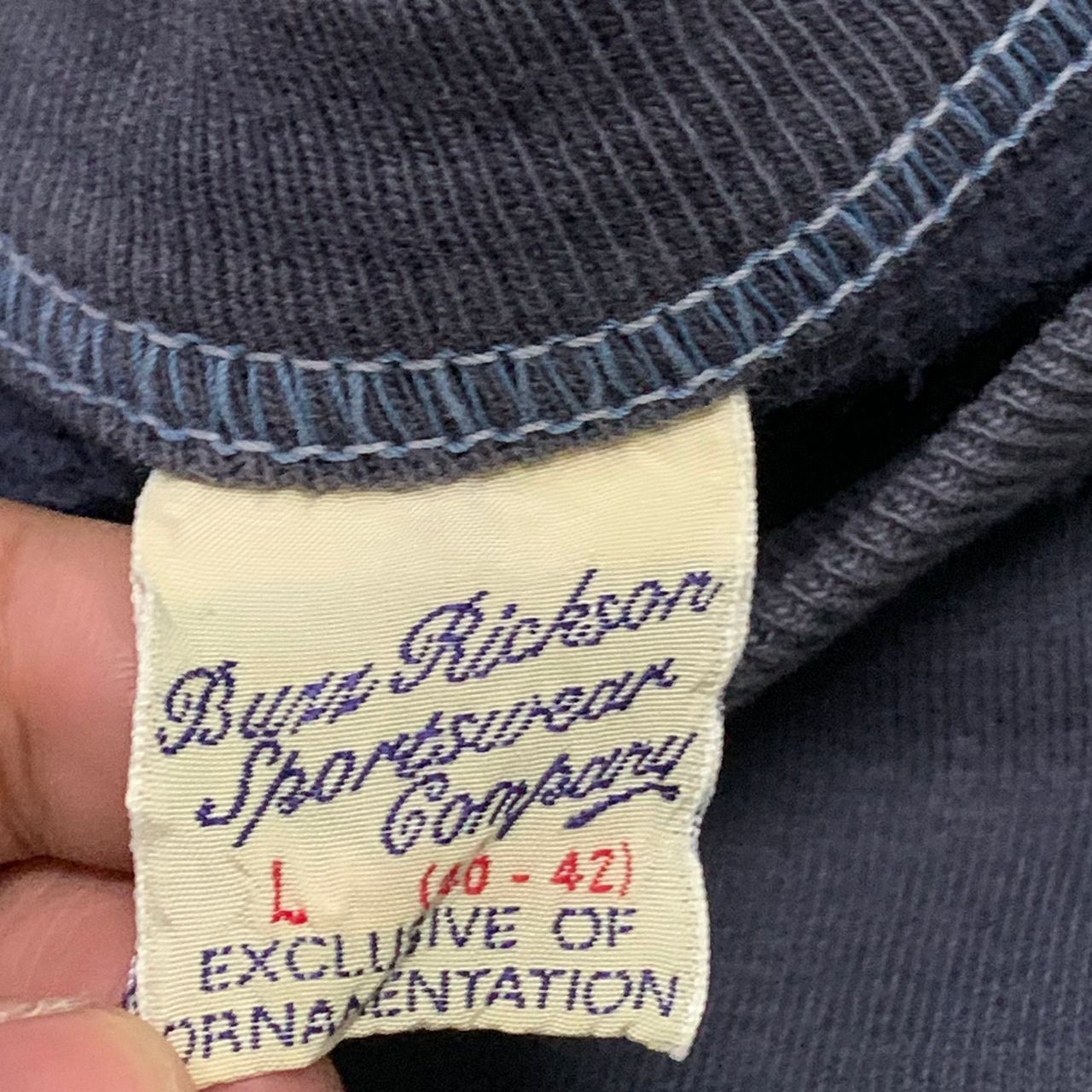 Buzz Rickson's Vtg U.S.N Buzz Rickson Sportwear Comp Sweatshirt Size US L / EU 52-54 / 3 - 6 Thumbnail