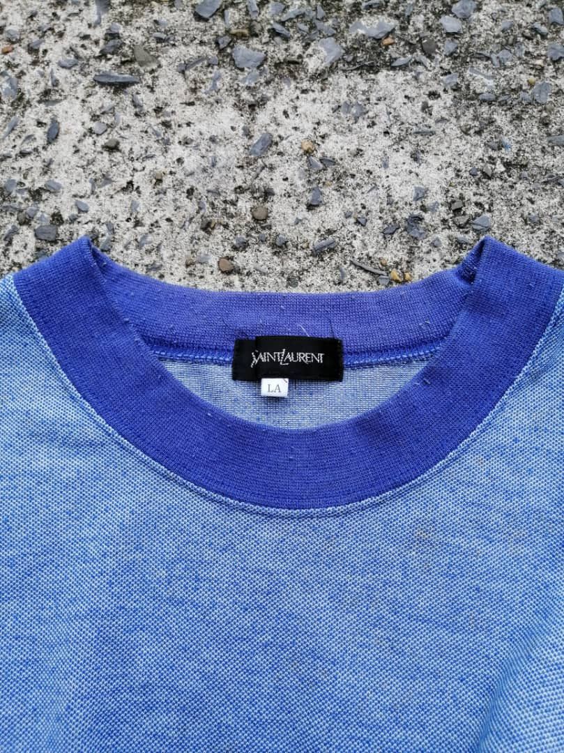 Vintage Yves Saint Laurent Embroidered Spellout Tee Size US L / EU 52-54 / 3 - 7 Thumbnail