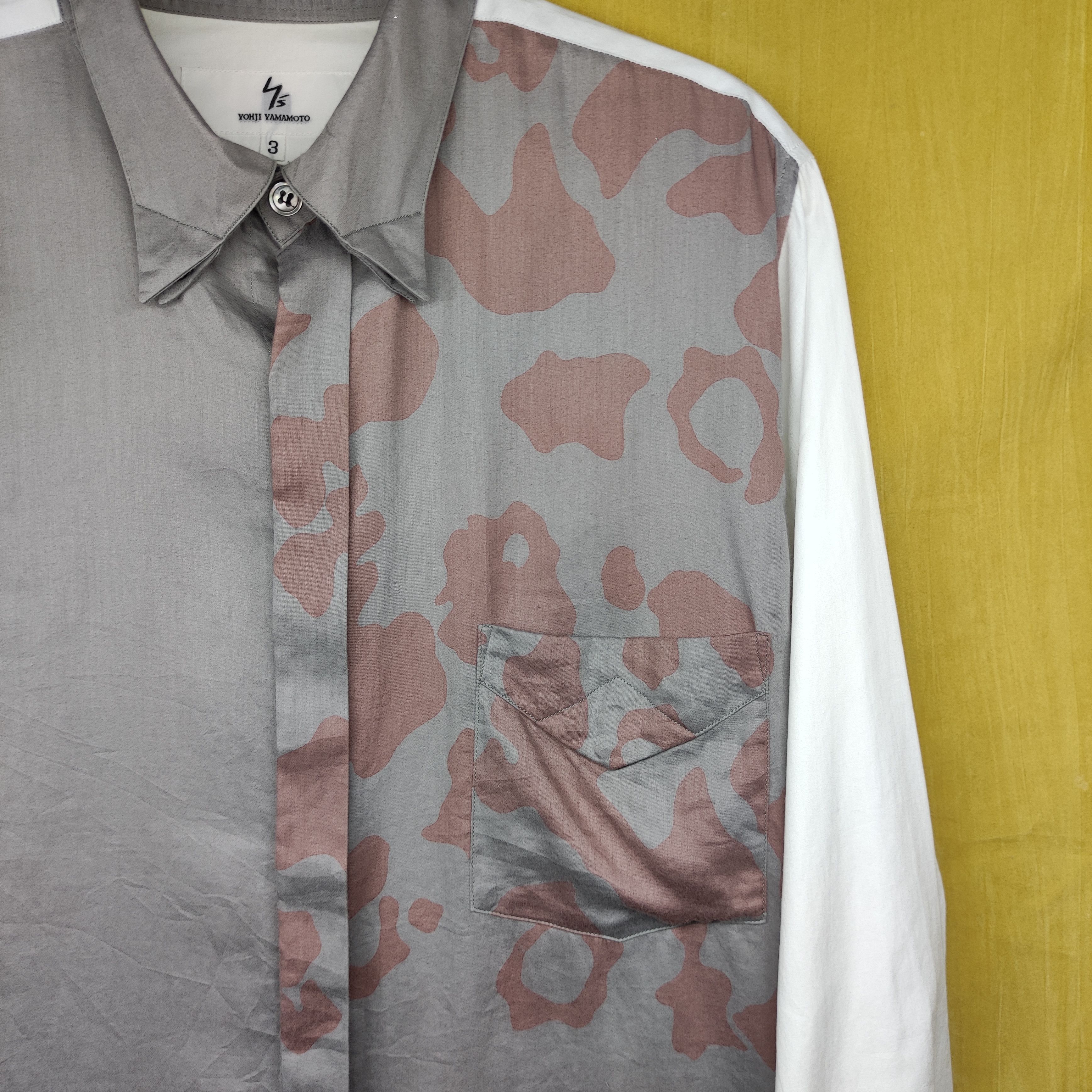 Yohji Yamamoto a83 Yohji Yamamoto printed Colorblock Longsleeve Size US L / EU 52-54 / 3 - 5 Thumbnail