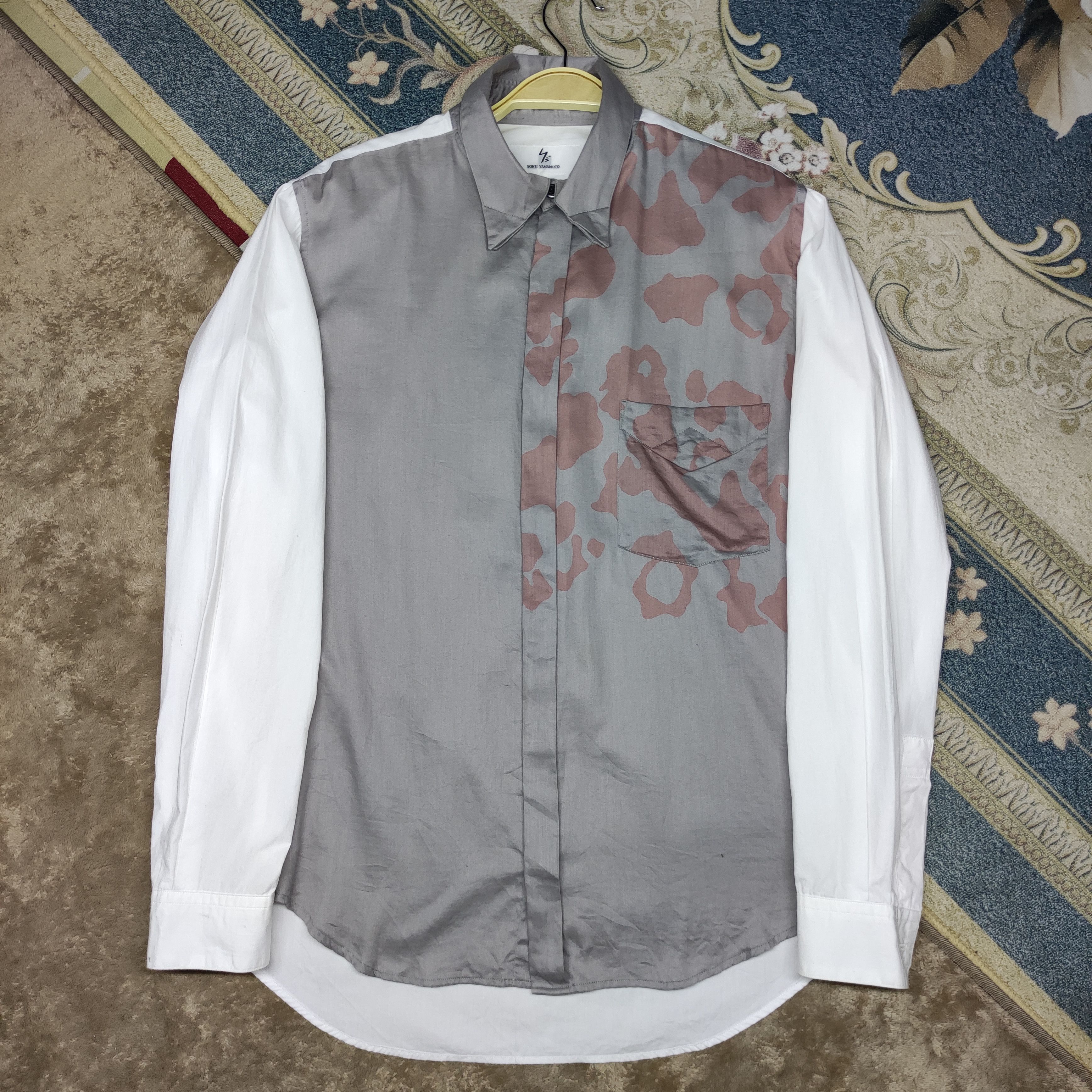 Yohji Yamamoto a83 Yohji Yamamoto printed Colorblock Longsleeve Size US L / EU 52-54 / 3 - 3 Thumbnail