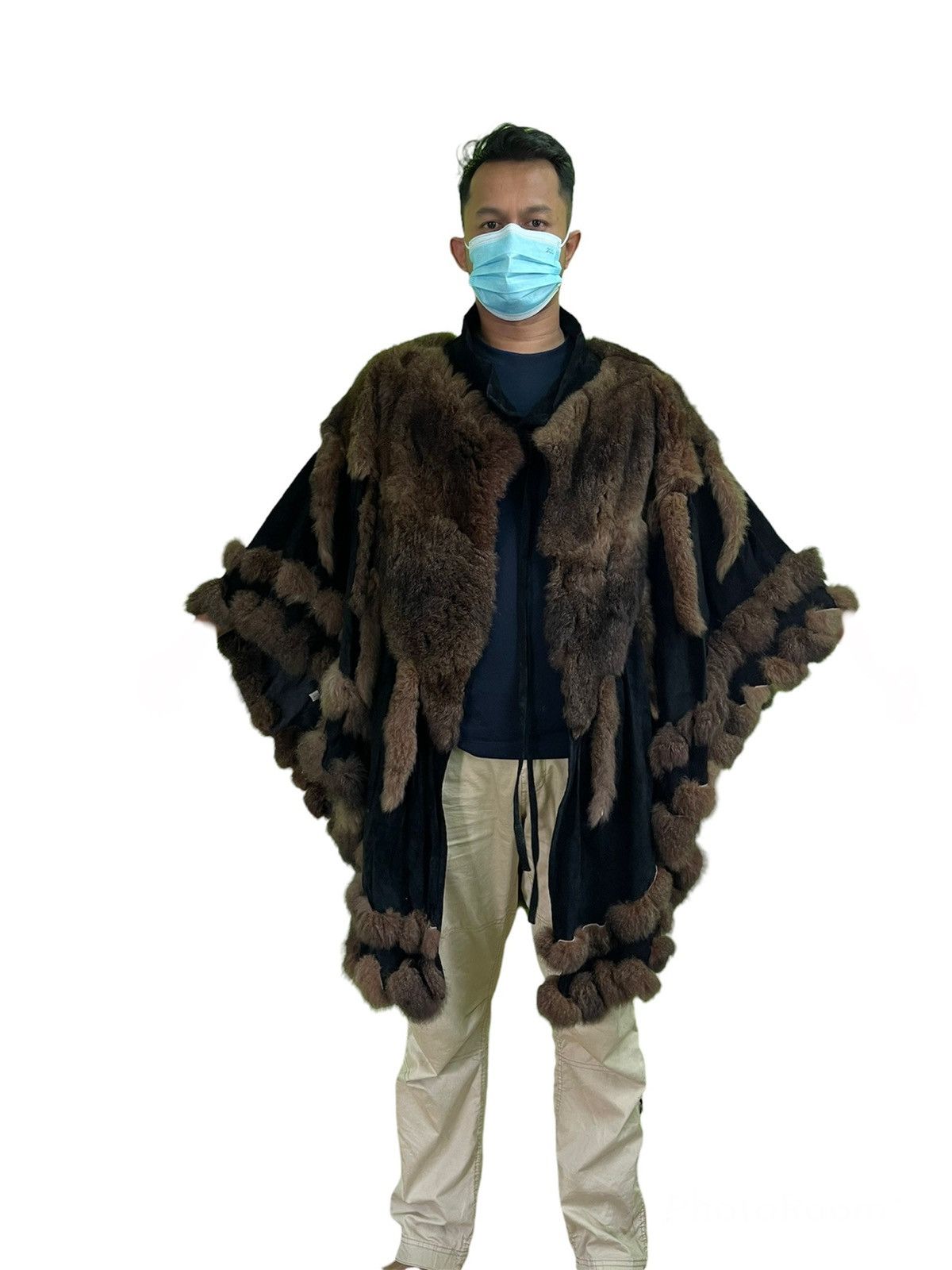 Other 🔥🚀FINAL DROP🚀🔥VINTAGE VIKING STYLE MINK FUR PONCHO CAPE Size US L / EU 52-54 / 3 - 3 Thumbnail