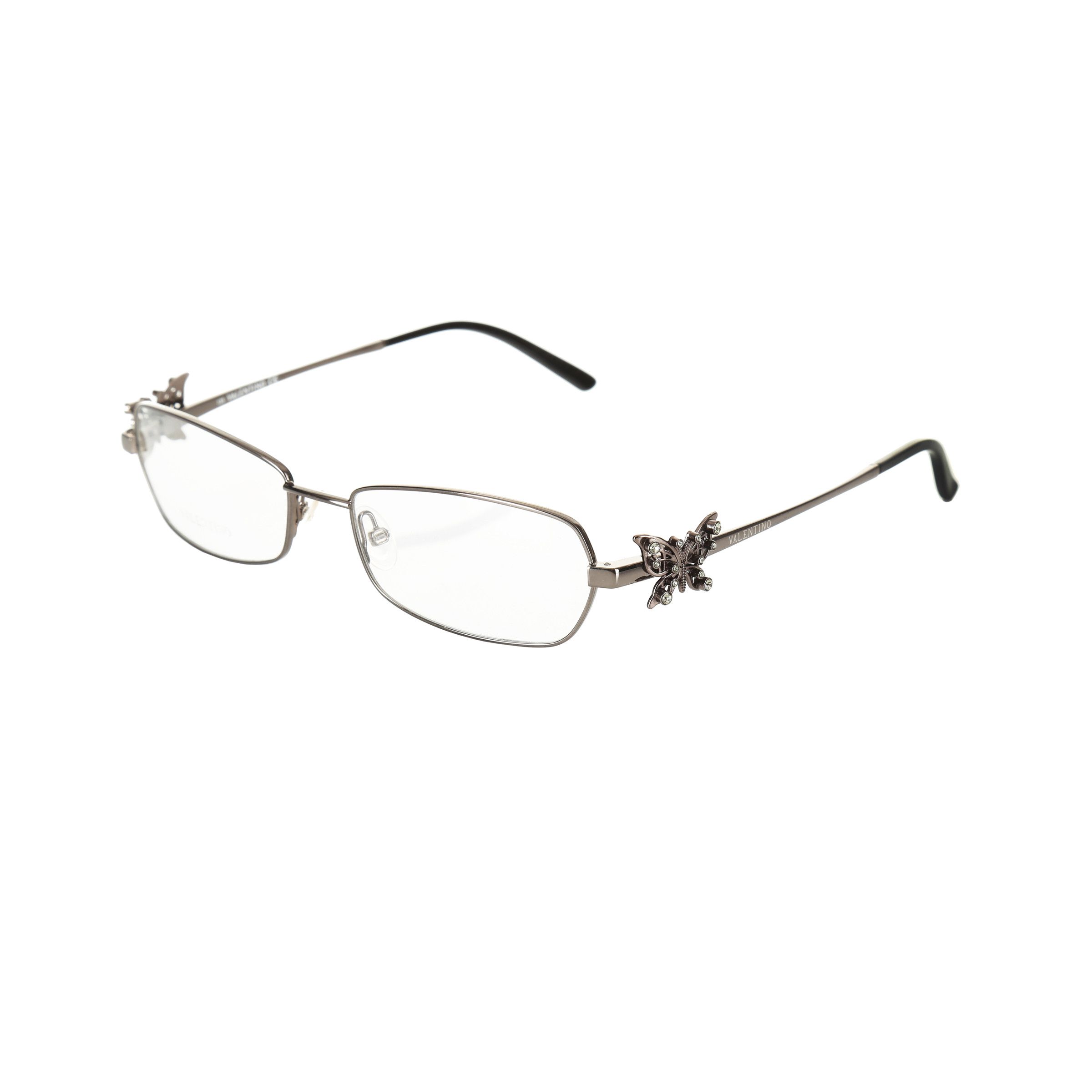 Valentino × Vintage Valentino '90s Crystal Butterfly Detail Glasses Size ONE SIZE - 1 Thumbnail