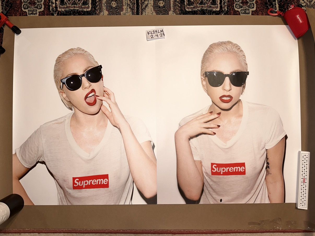 online selection sale Supreme Lady Gaga Double Poster 2011 Box 