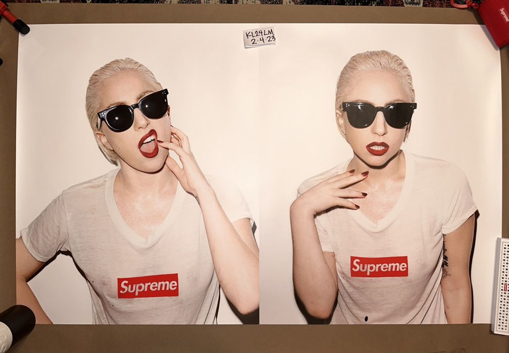 Lady gaga supreme poster hotsell
